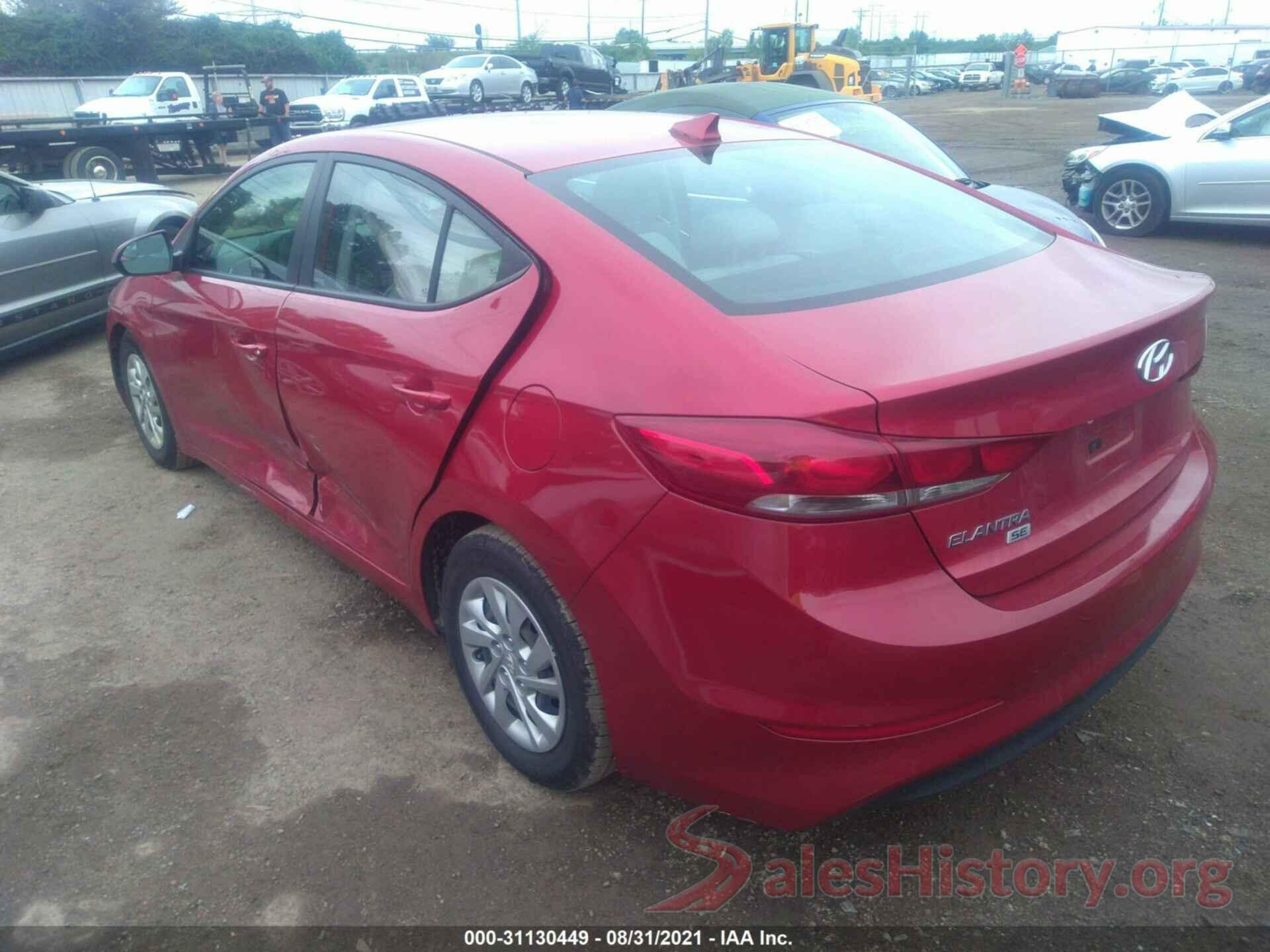 5NPD74LF7HH155289 2017 HYUNDAI ELANTRA