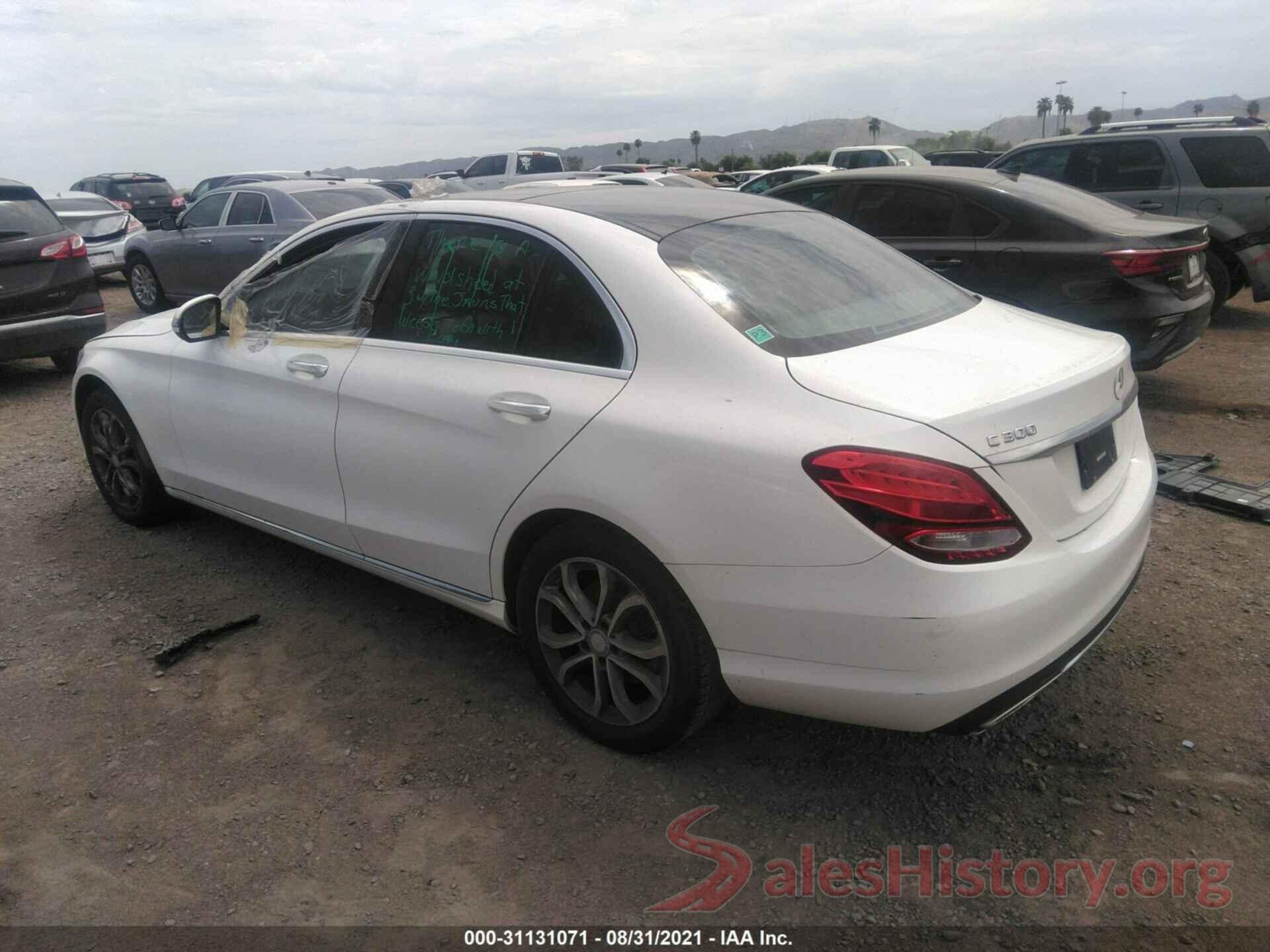 55SWF4KB1GU133598 2016 MERCEDES-BENZ C-CLASS