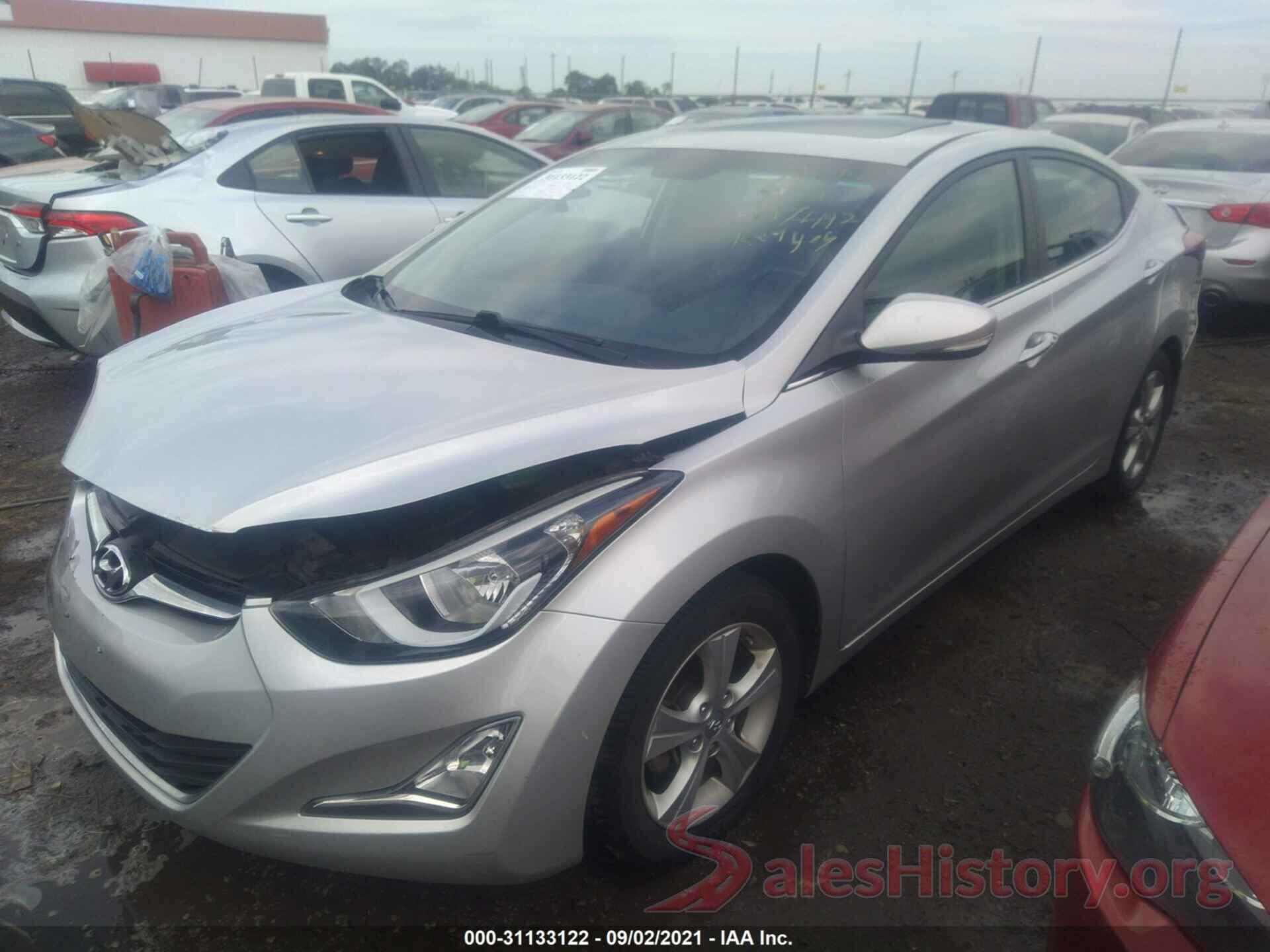 5NPDH4AEXGH697492 2016 HYUNDAI ELANTRA