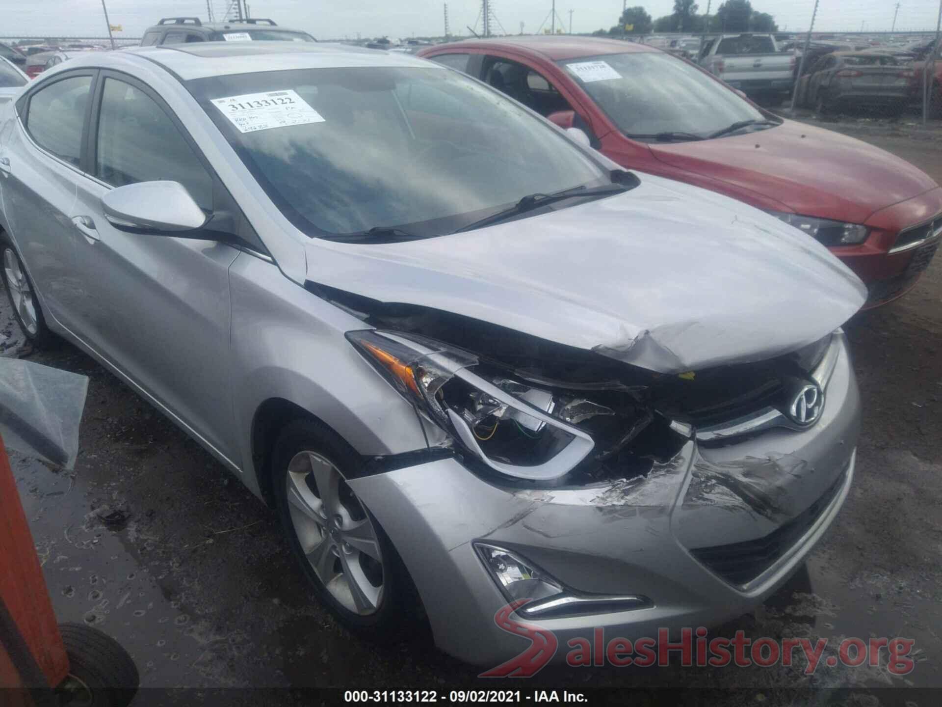 5NPDH4AEXGH697492 2016 HYUNDAI ELANTRA