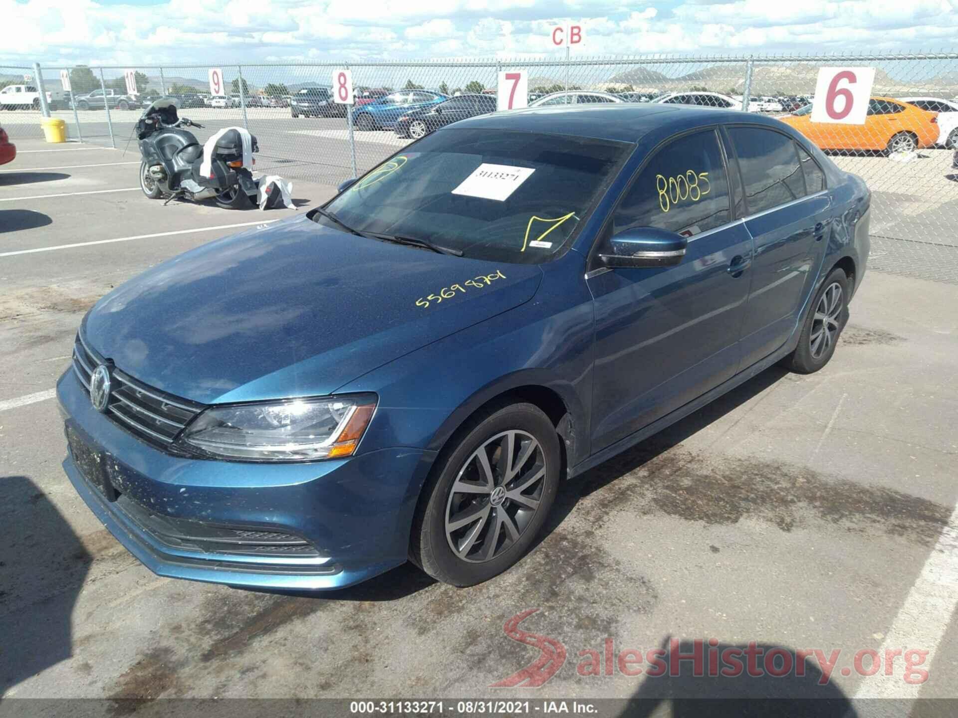 3VWDB7AJ0JM225607 2018 VOLKSWAGEN JETTA