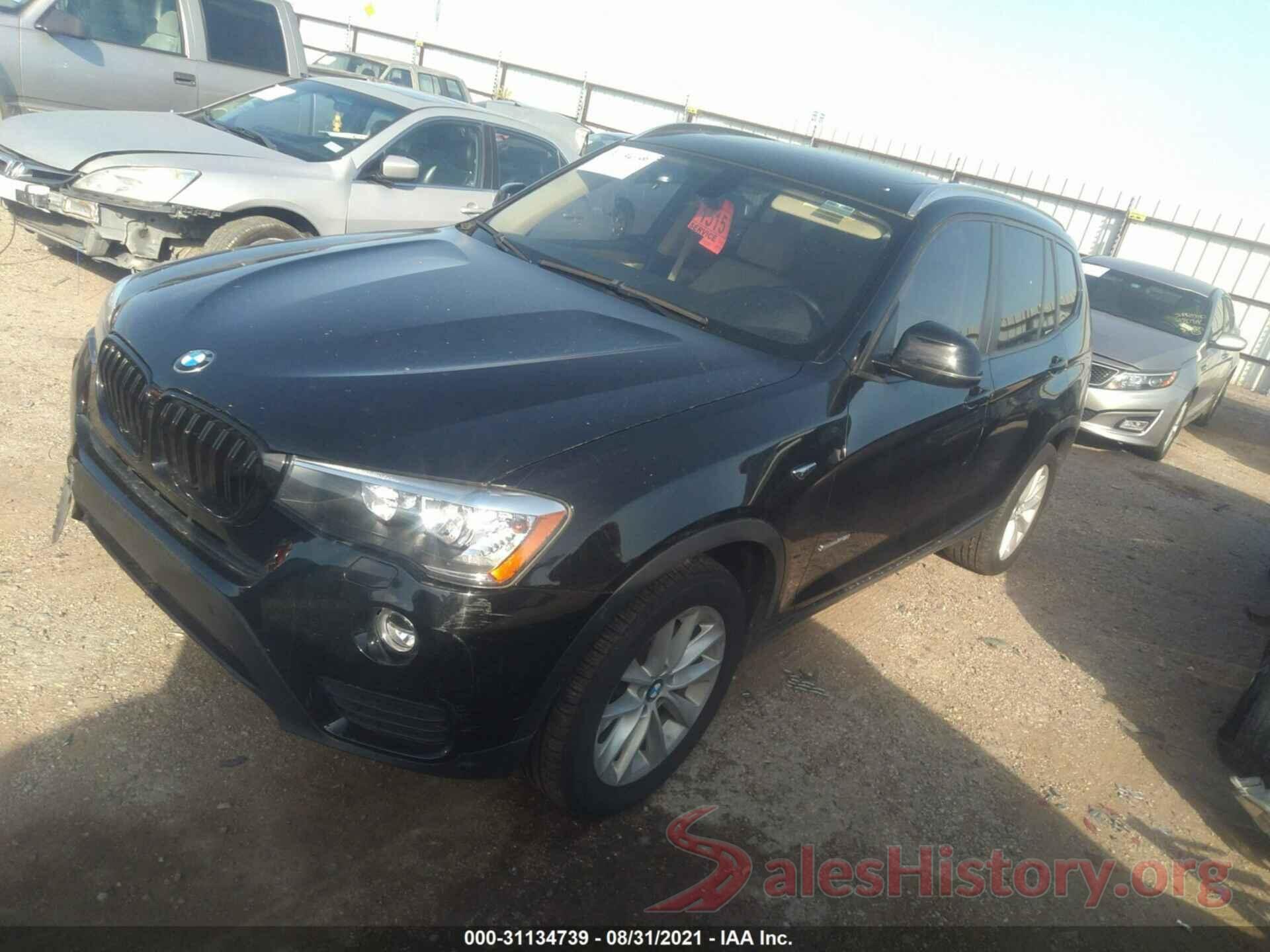 5UXWZ7C36H0X41164 2017 BMW X3