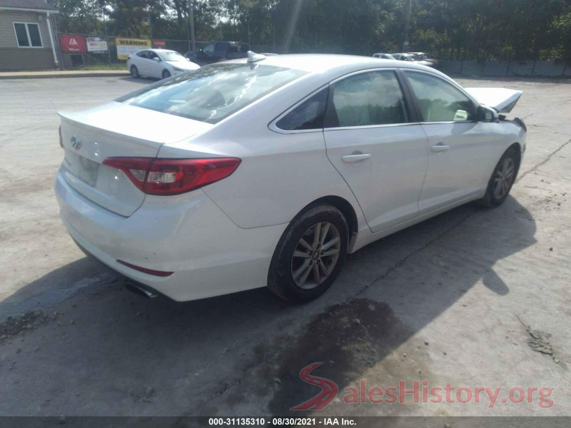 5NPE24AFXGH369679 2016 HYUNDAI SONATA