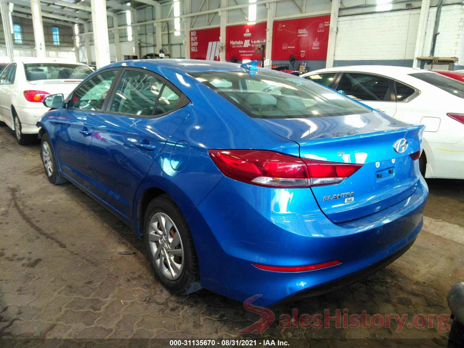 000D74LF2HU097190 2017 HYUNDAI ELANTRA