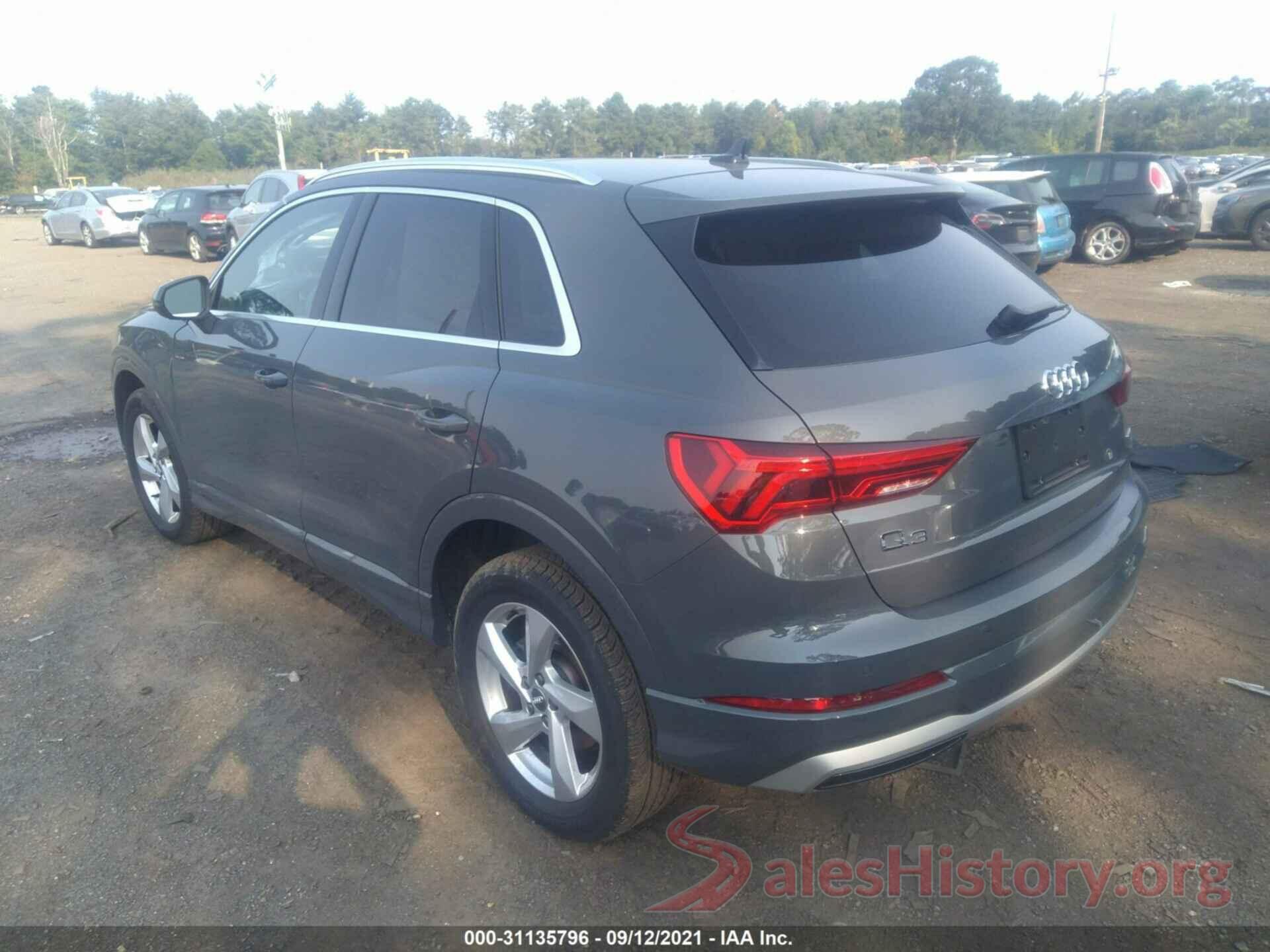 WA1AECF30L1097914 2020 AUDI Q3