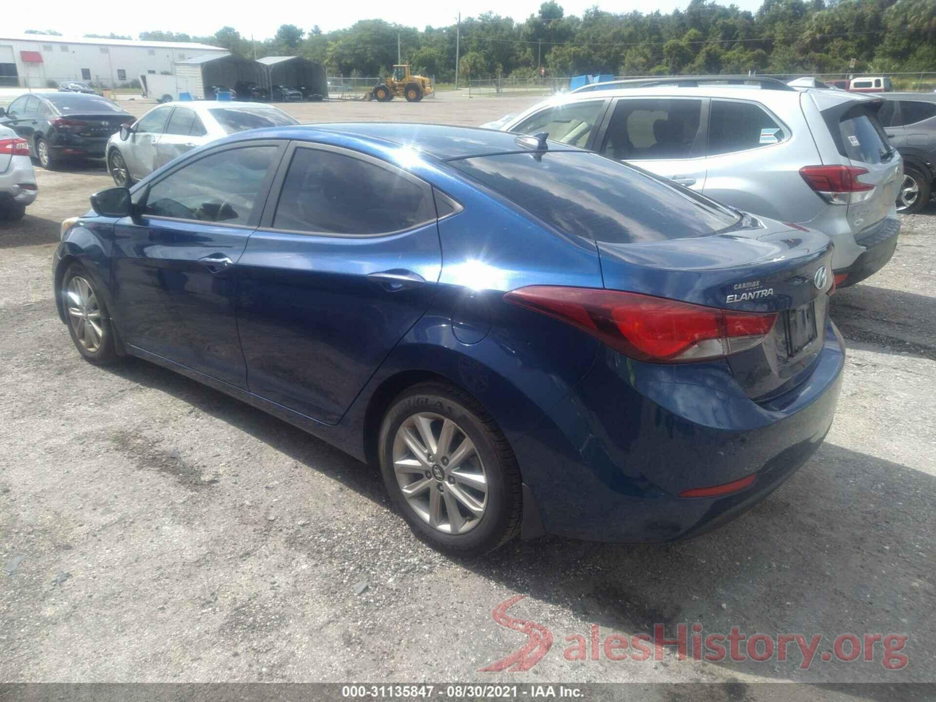 5NPDH4AE5GH688943 2016 HYUNDAI ELANTRA