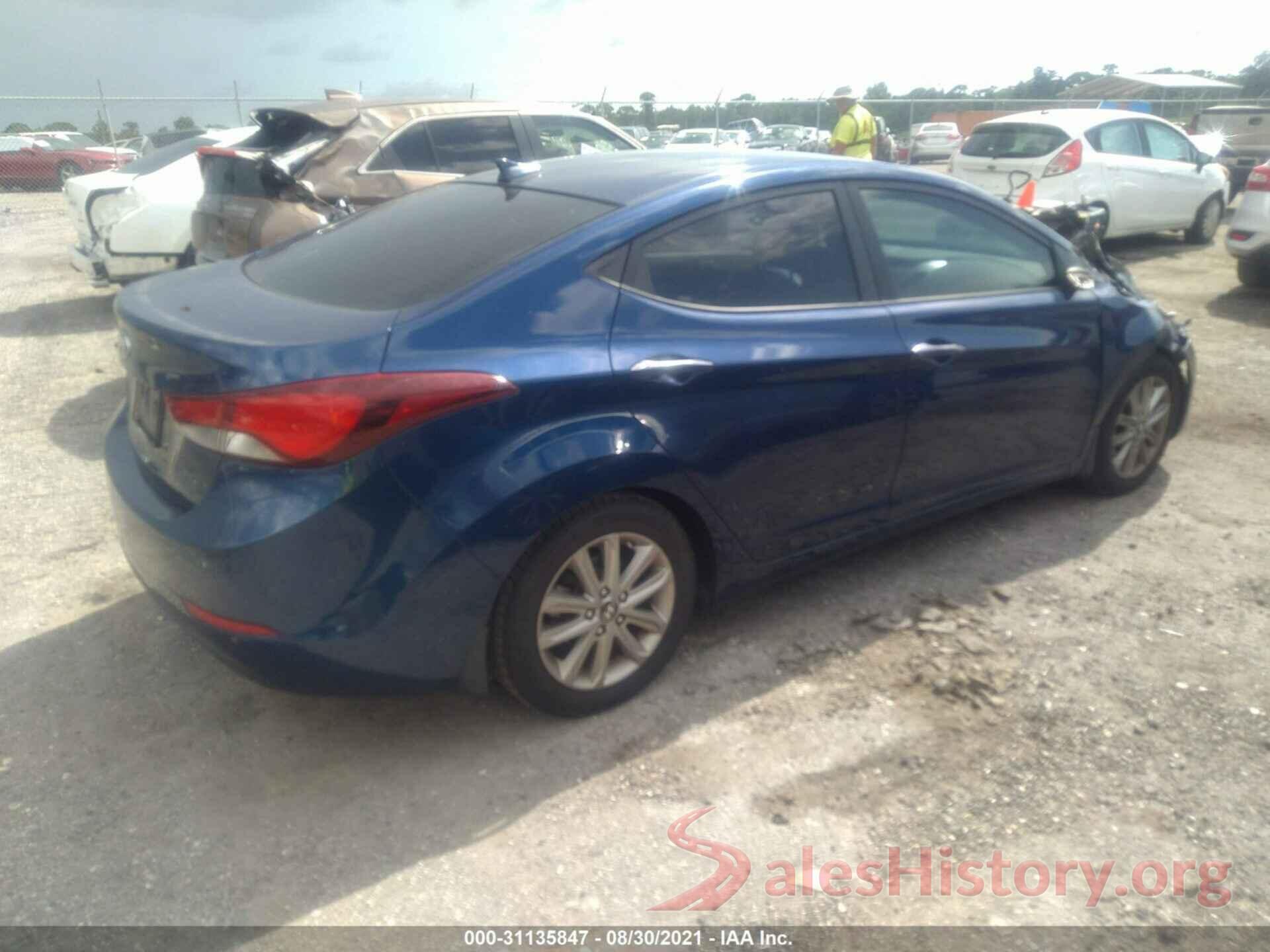 5NPDH4AE5GH688943 2016 HYUNDAI ELANTRA