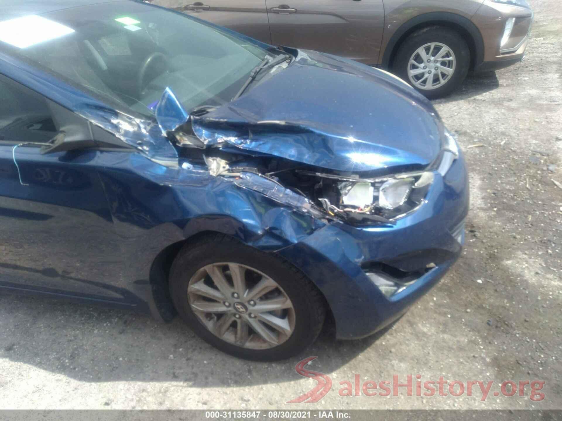 5NPDH4AE5GH688943 2016 HYUNDAI ELANTRA