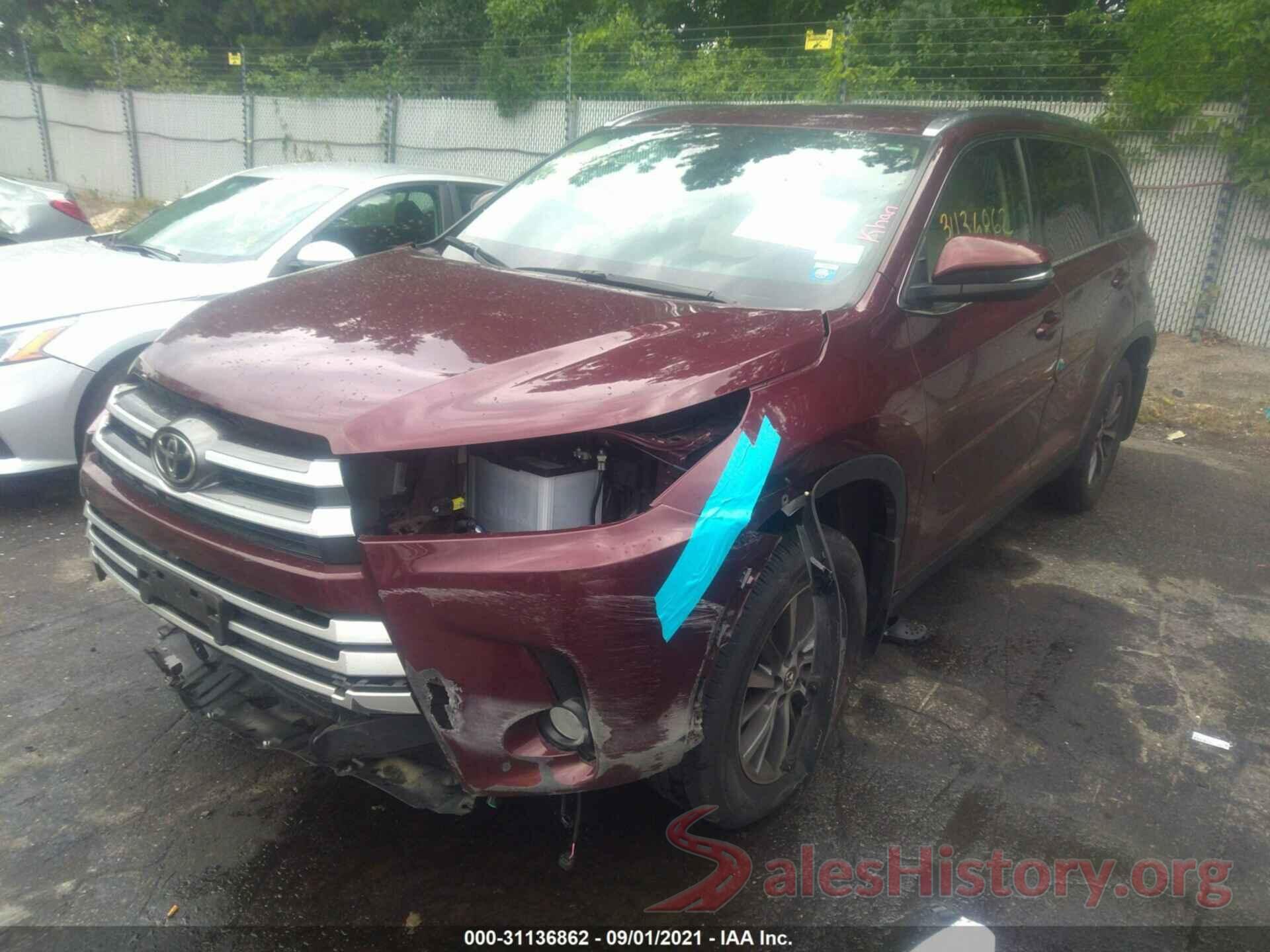 5TDJZRFH2KS711839 2019 TOYOTA HIGHLANDER