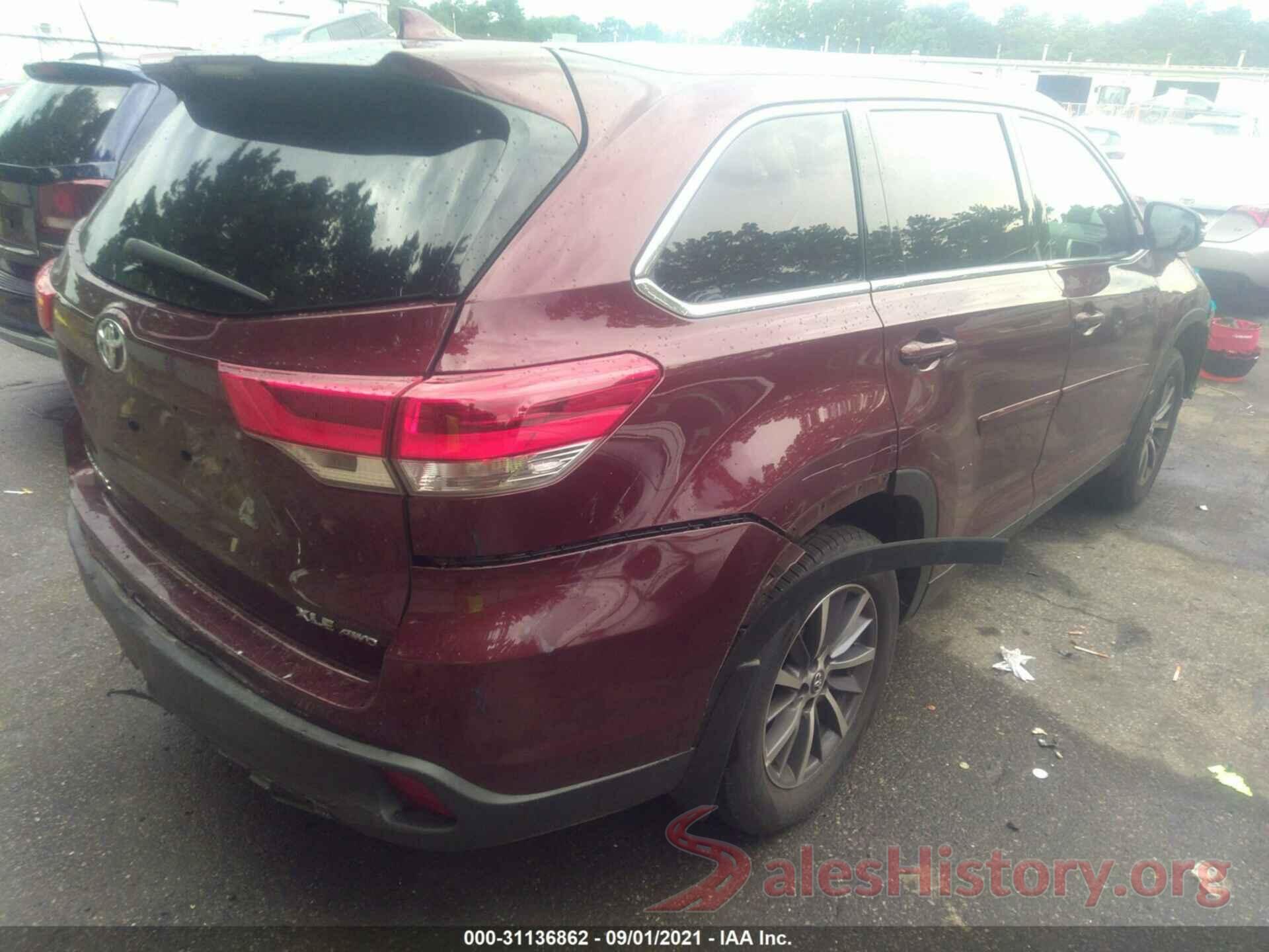 5TDJZRFH2KS711839 2019 TOYOTA HIGHLANDER