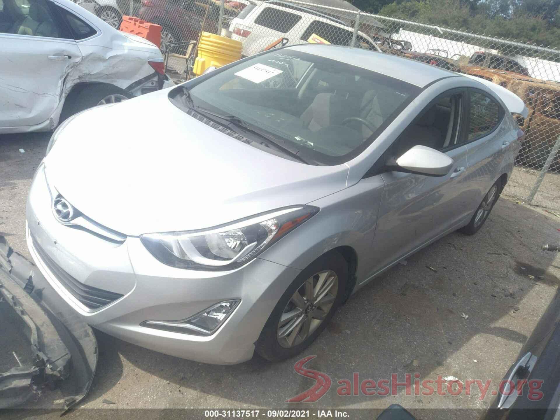 KMHDH4AE7GU512252 2016 HYUNDAI ELANTRA