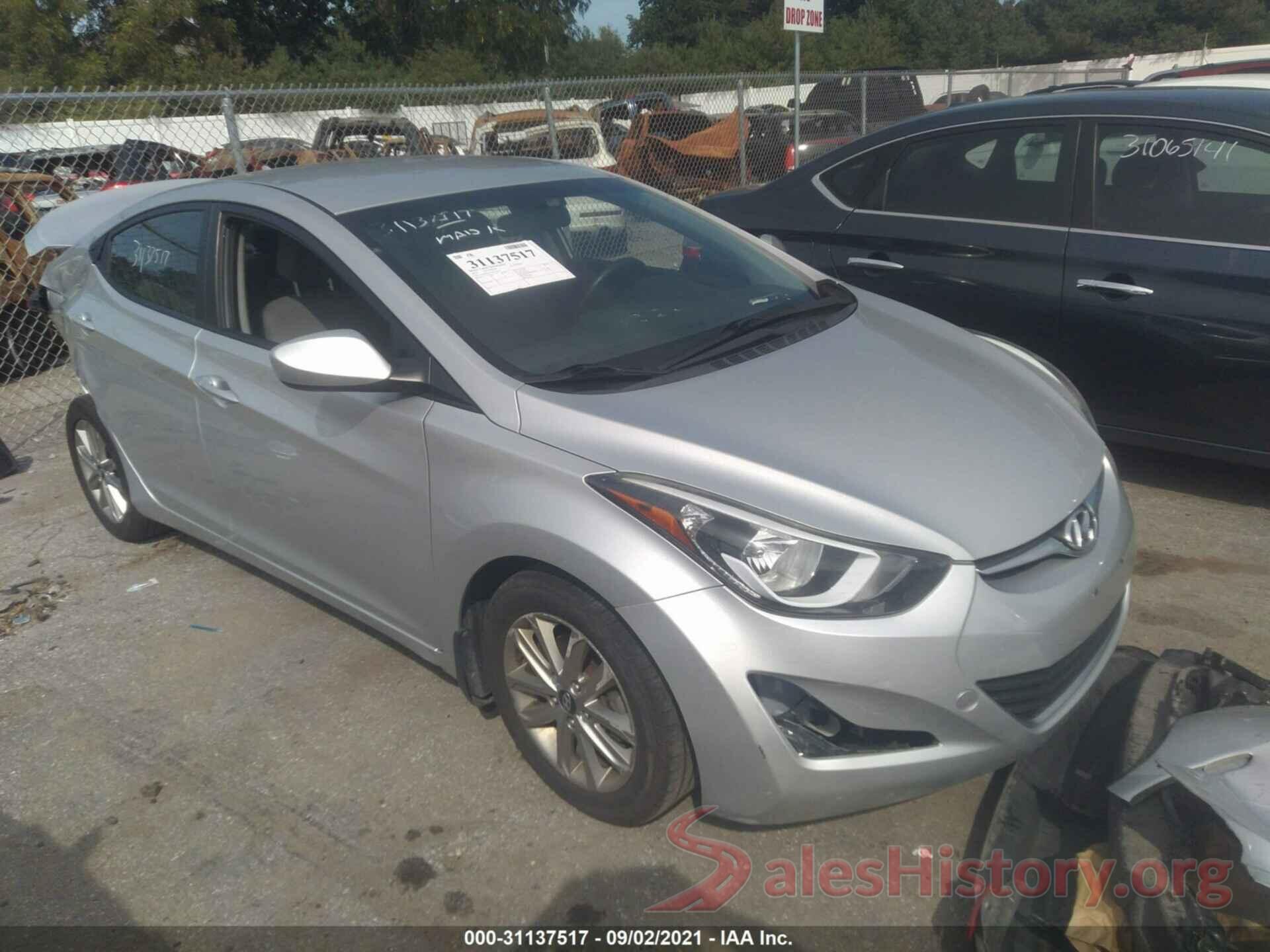 KMHDH4AE7GU512252 2016 HYUNDAI ELANTRA