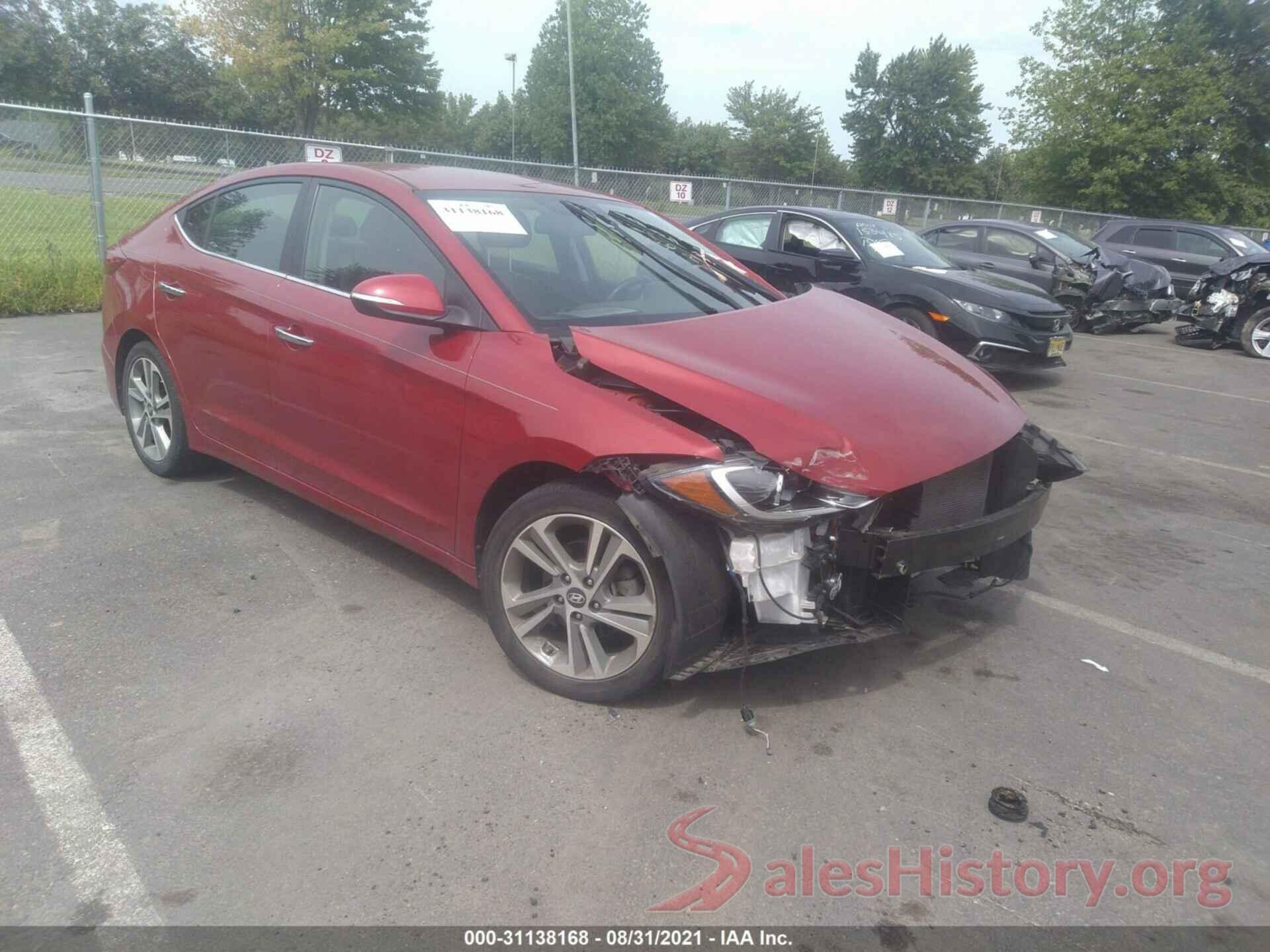 KMHD84LF2HU190661 2017 HYUNDAI ELANTRA