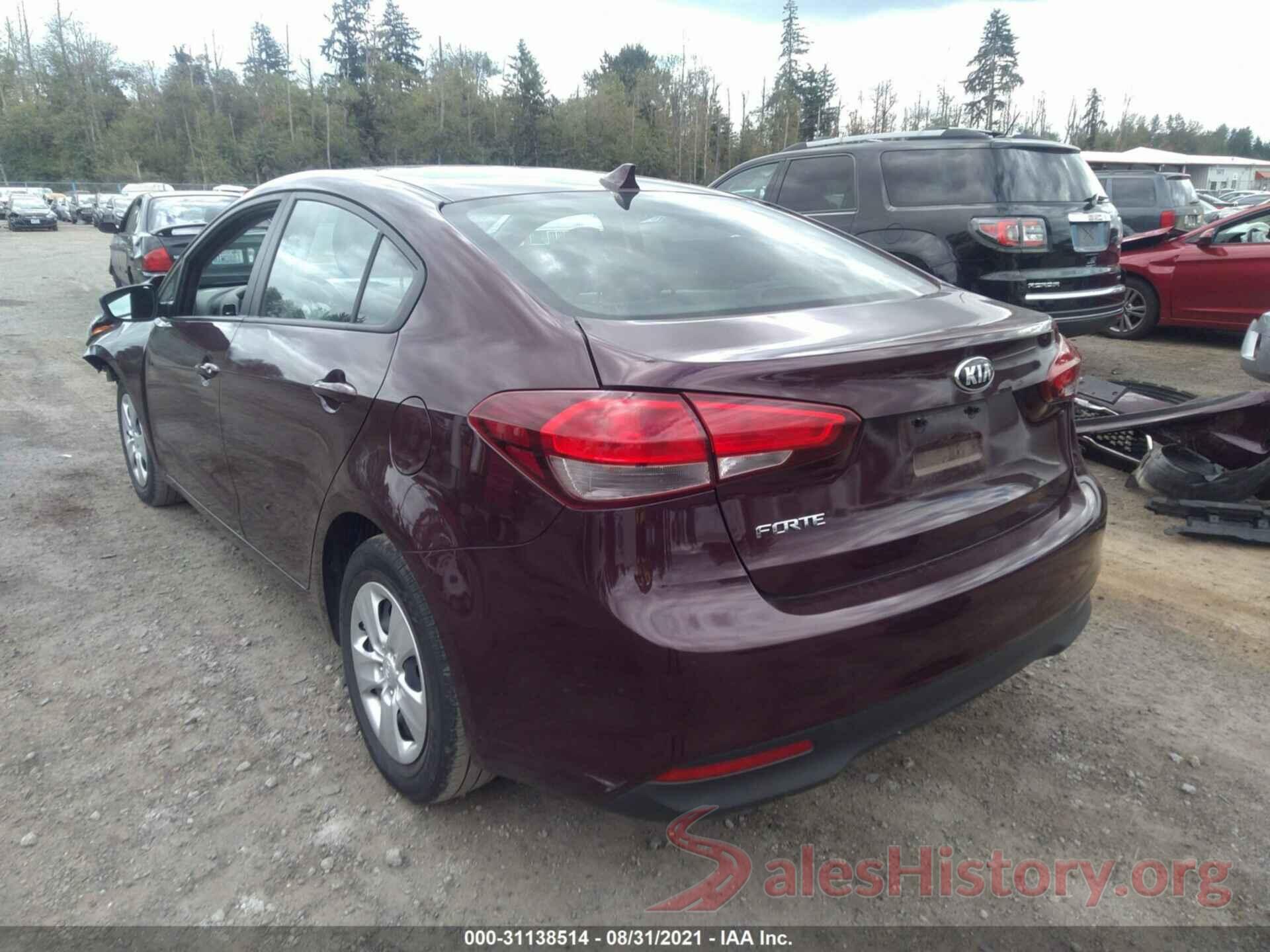 3KPFK4A74HE076119 2017 KIA FORTE