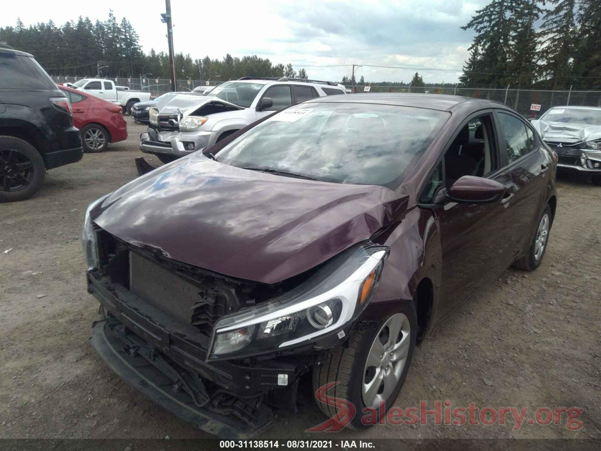 3KPFK4A74HE076119 2017 KIA FORTE