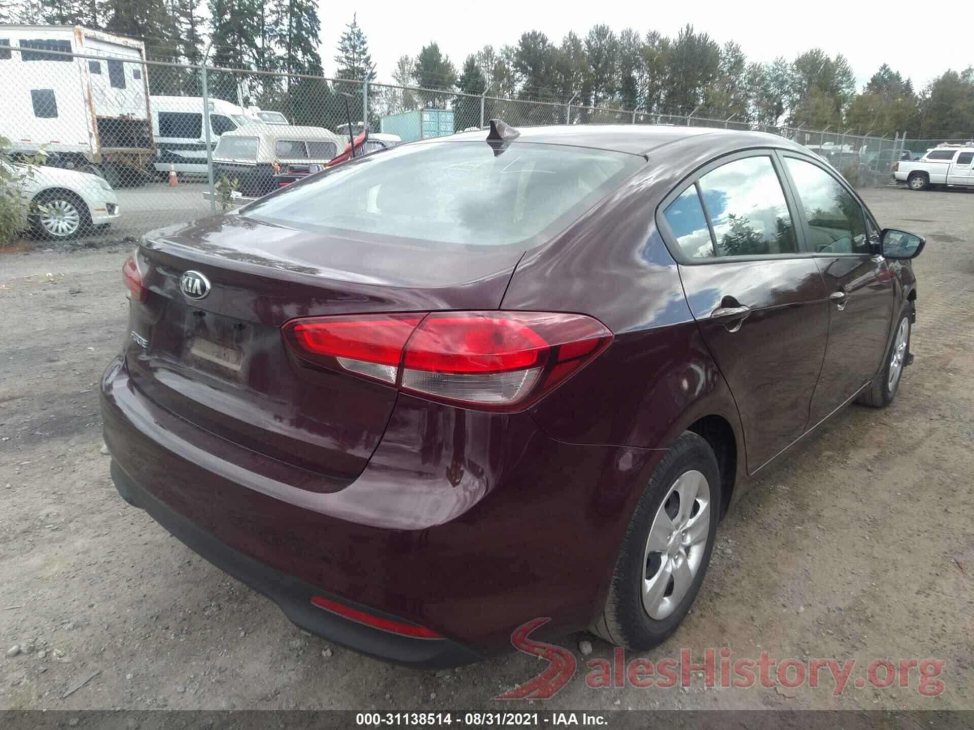 3KPFK4A74HE076119 2017 KIA FORTE