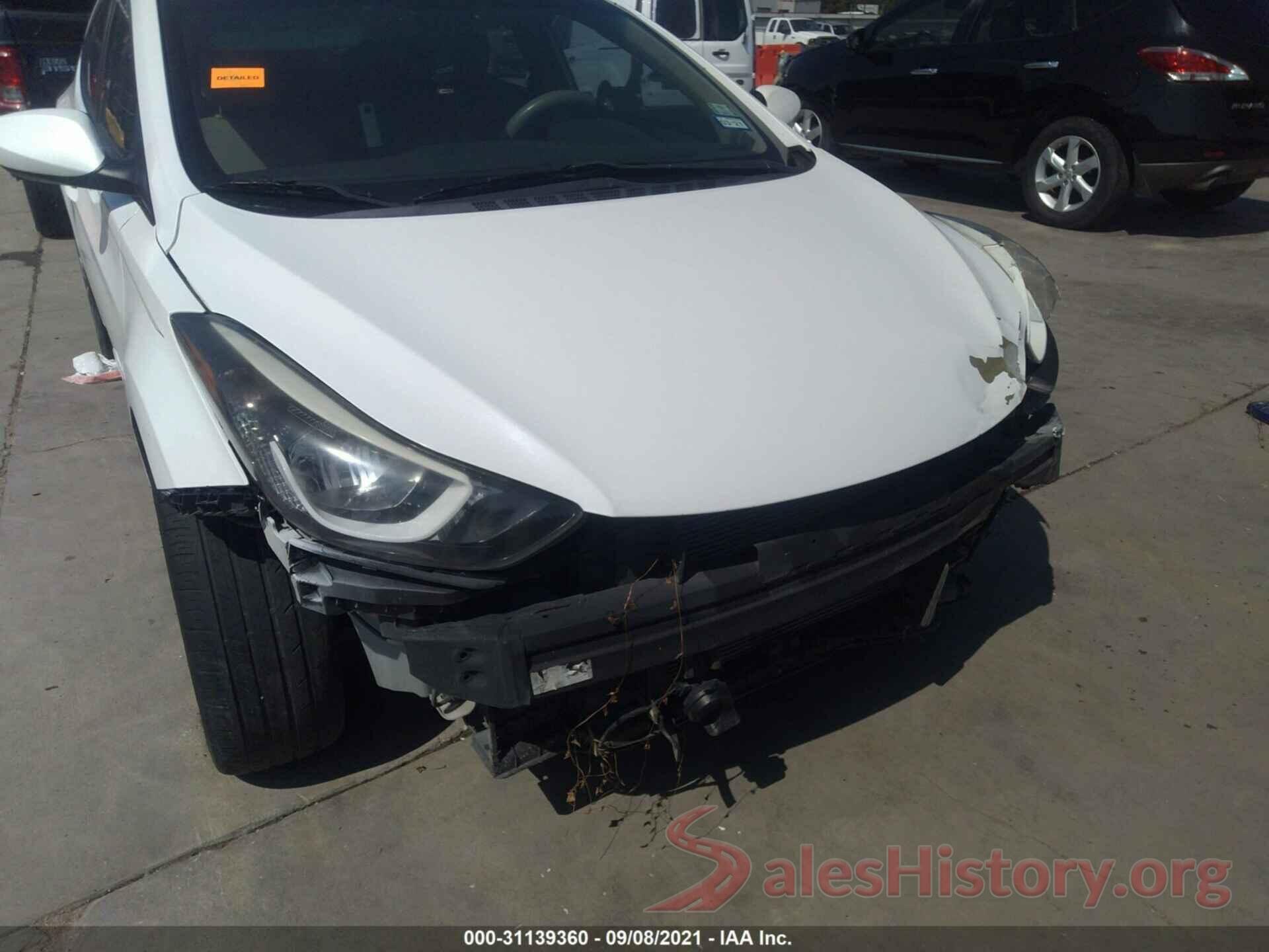 5NPDH4AEXGH797074 2016 HYUNDAI ELANTRA