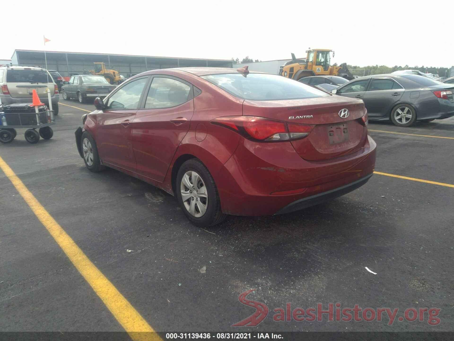 5NPDH4AE1GH706726 2016 HYUNDAI ELANTRA