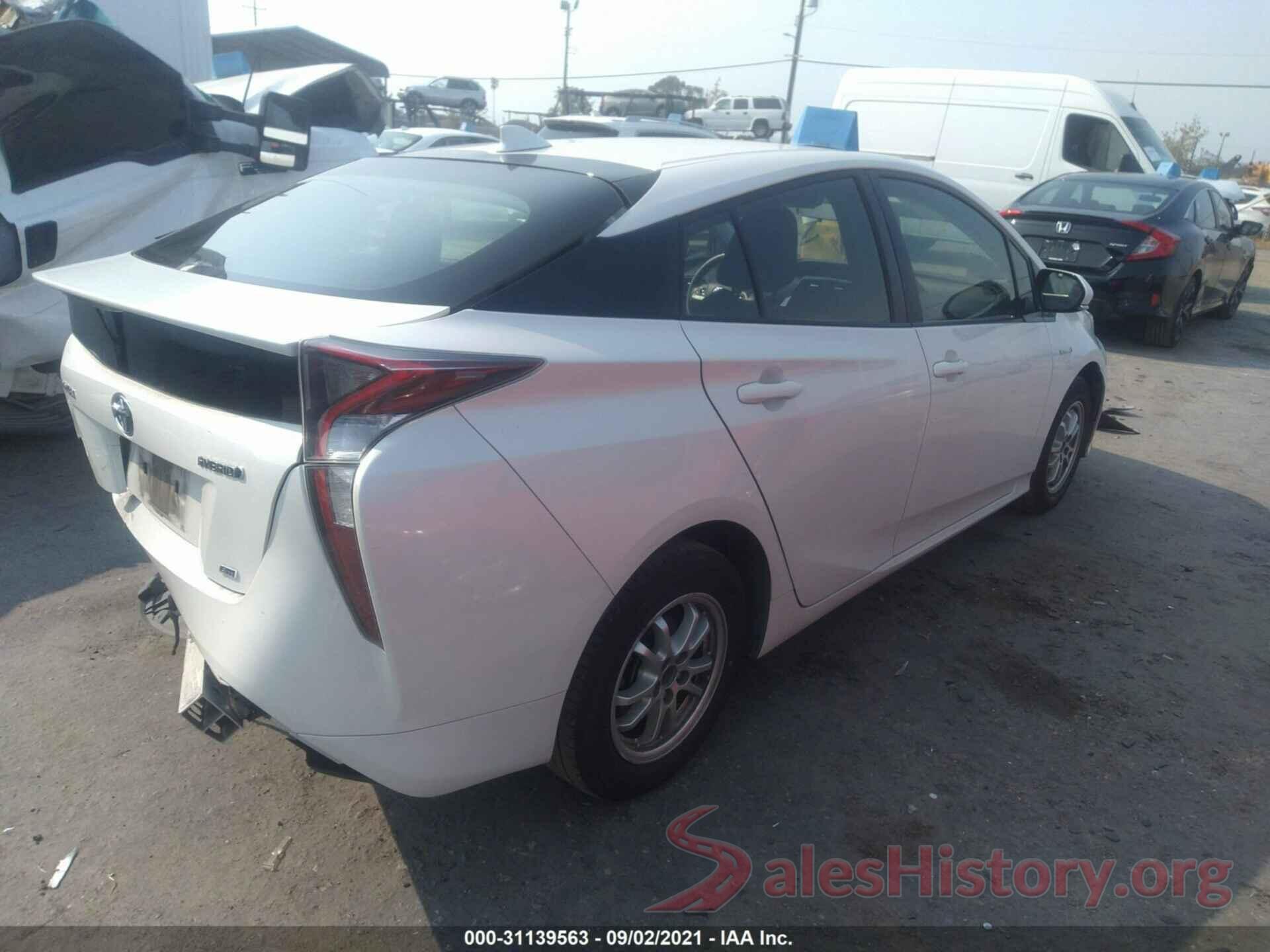 JTDKARFU3G3506662 2016 TOYOTA PRIUS