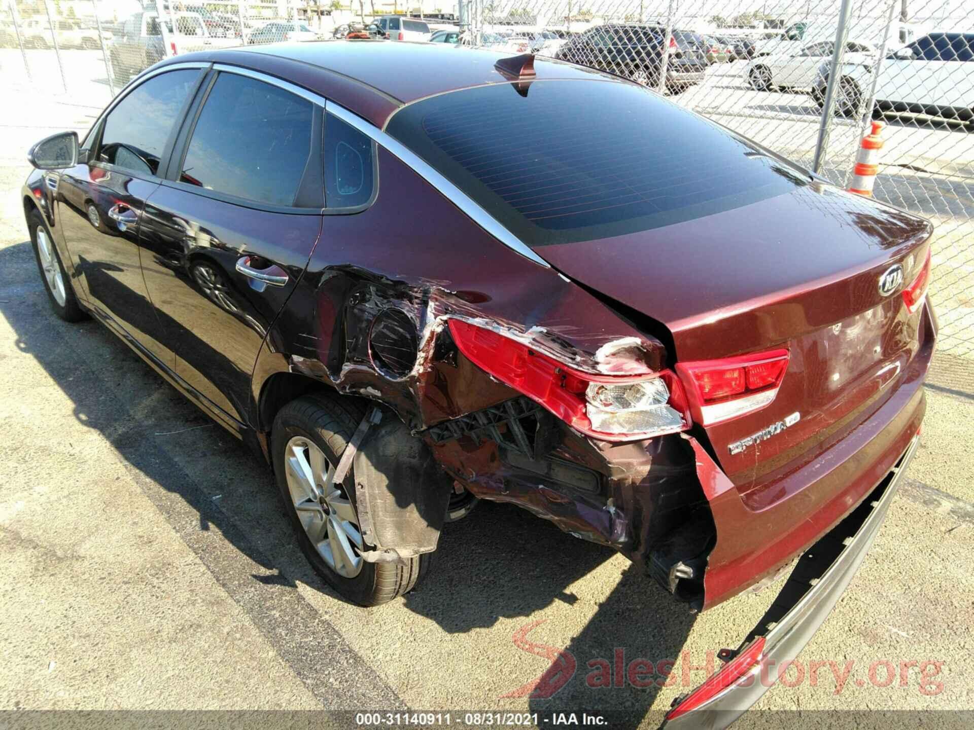 5XXGT4L38GG033212 2016 KIA OPTIMA