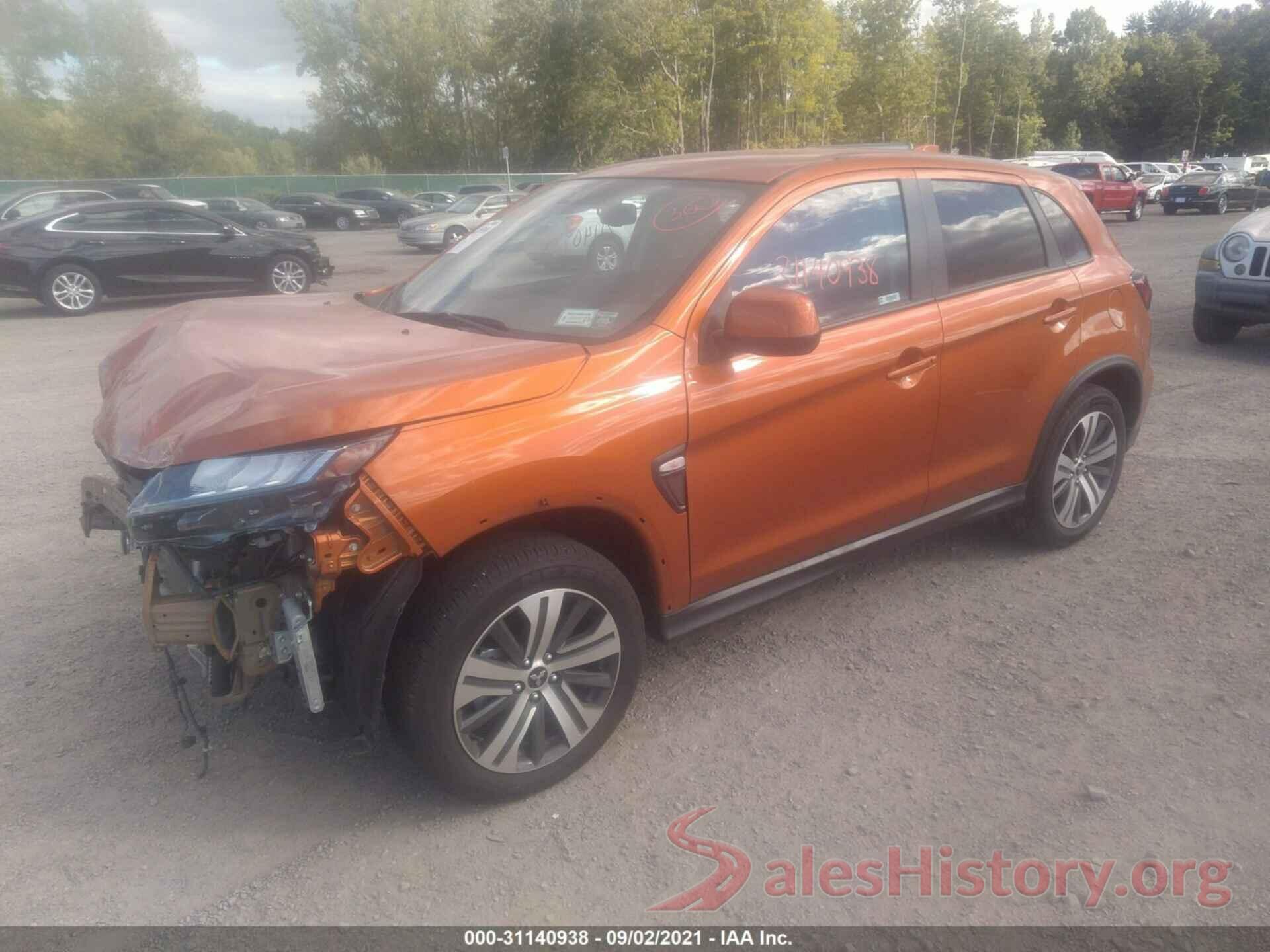 JA4ARUAU9MU020484 2021 MITSUBISHI OUTLANDER SPORT