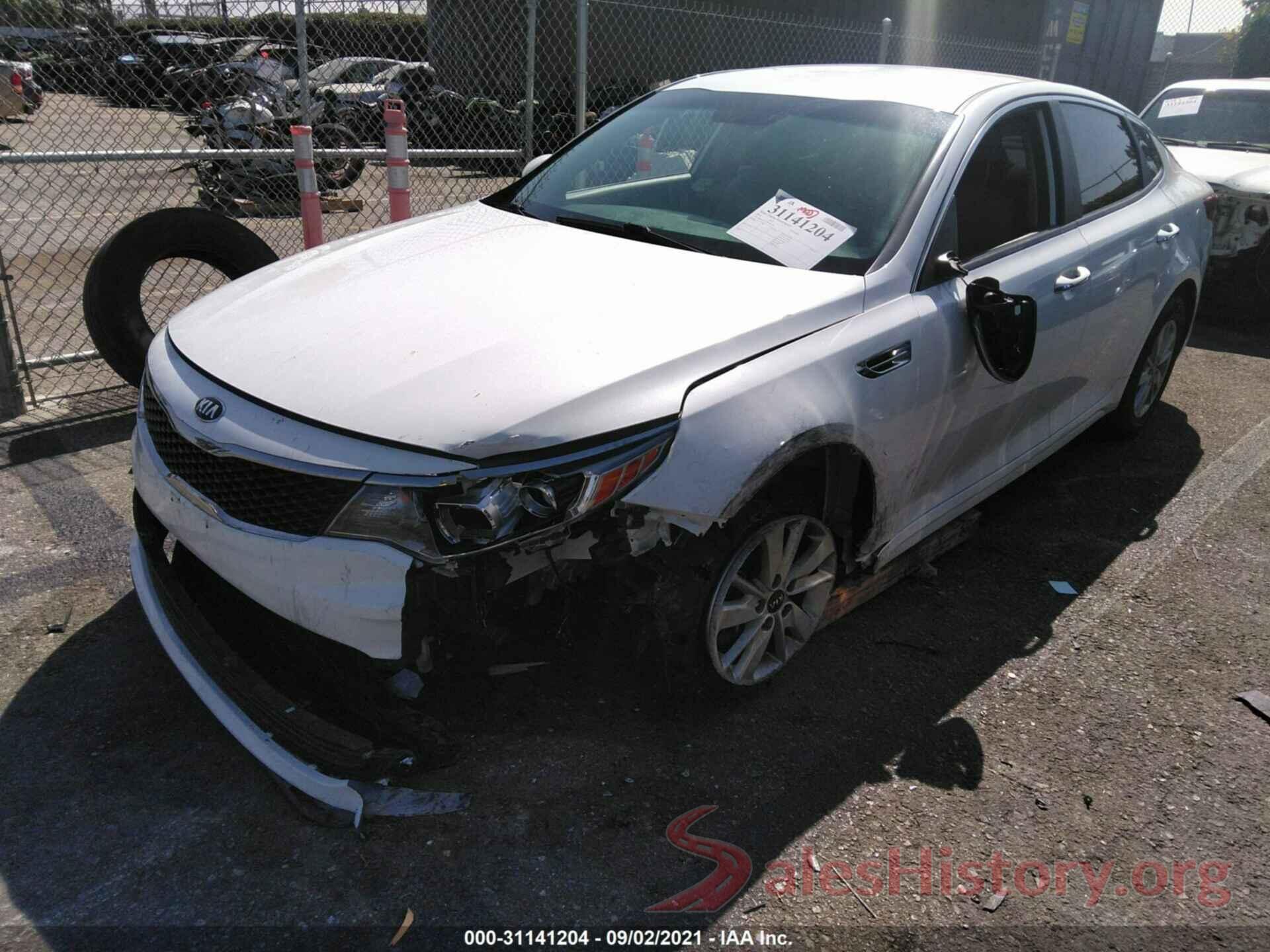 KNAGT4L35G5093224 2016 KIA OPTIMA