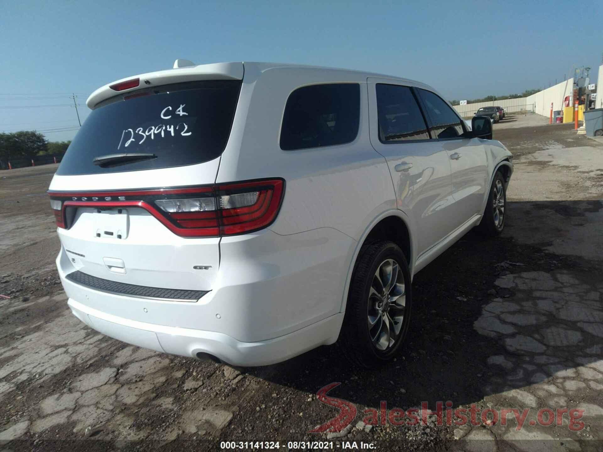 1C4RDJDG2KC573623 2019 DODGE DURANGO