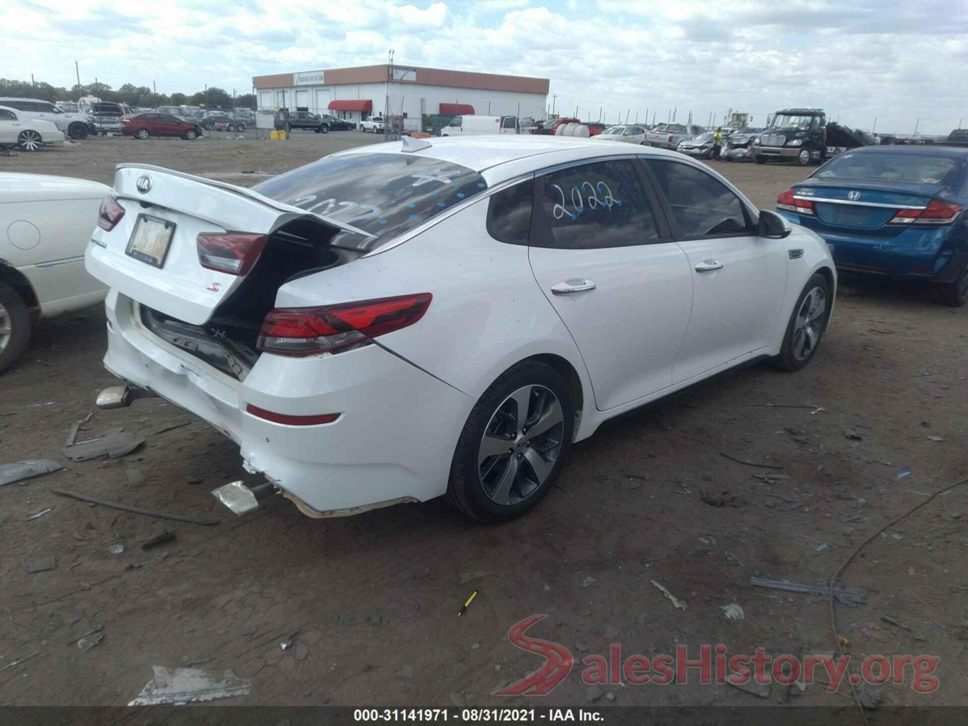 5XXGT4L35KG360367 2019 KIA OPTIMA