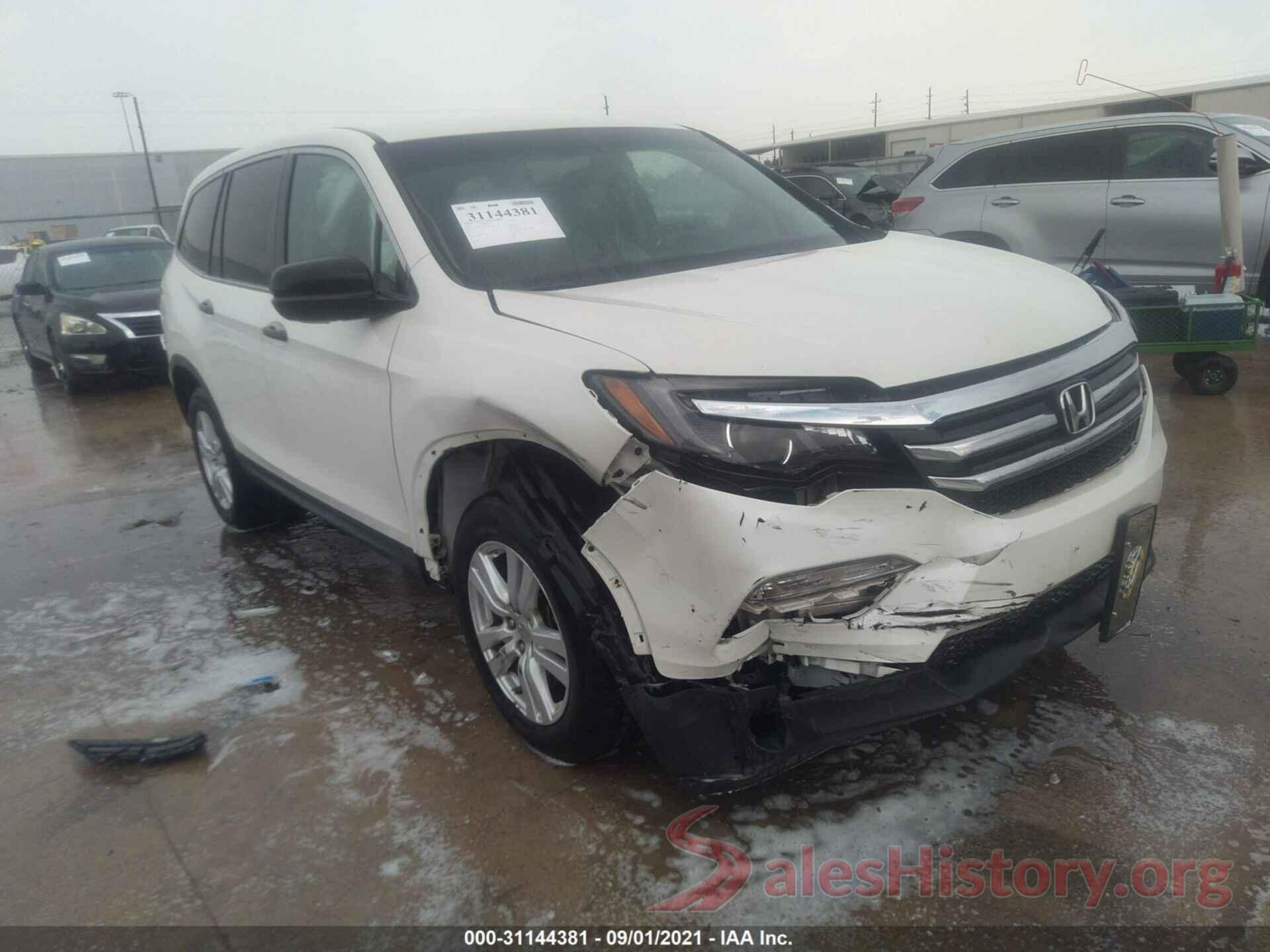 5FNYF6H12GB109296 2016 HONDA PILOT