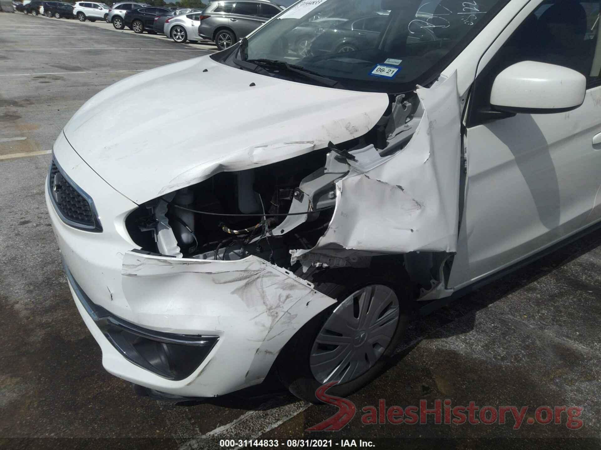 ML32A3HJ0KH014346 2019 MITSUBISHI MIRAGE