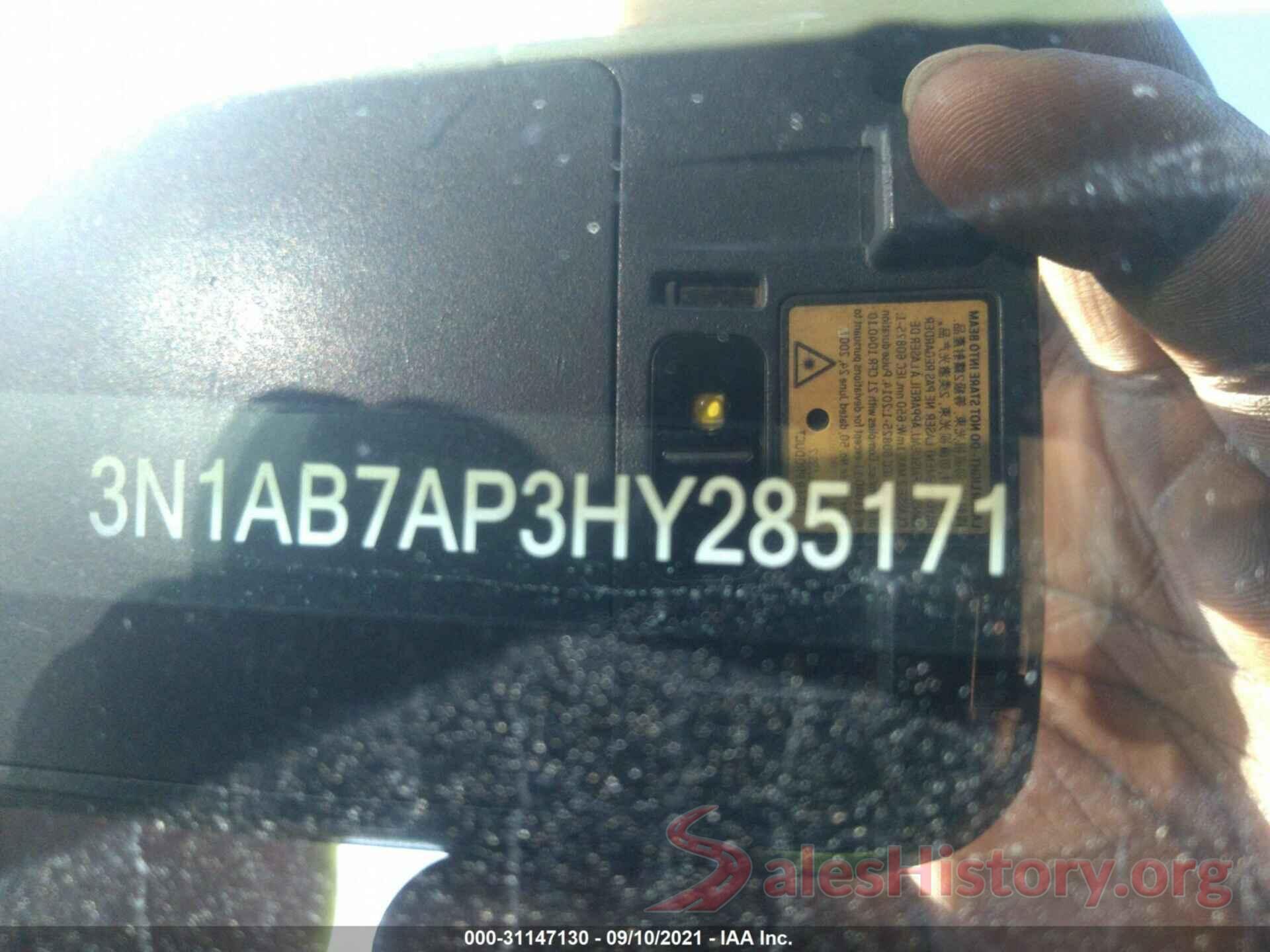 3N1AB7AP3HY285171 2017 NISSAN SENTRA