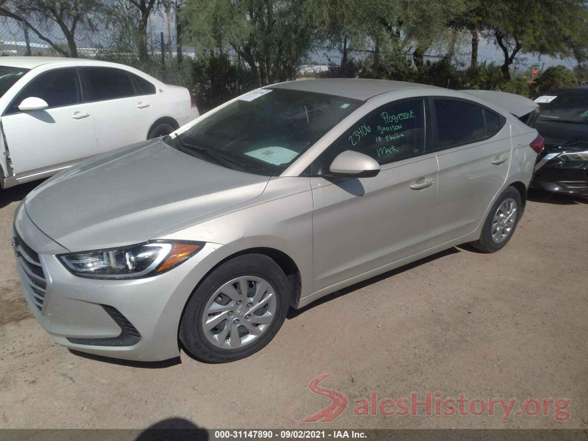 KMHD74LF6JU580803 2018 HYUNDAI ELANTRA