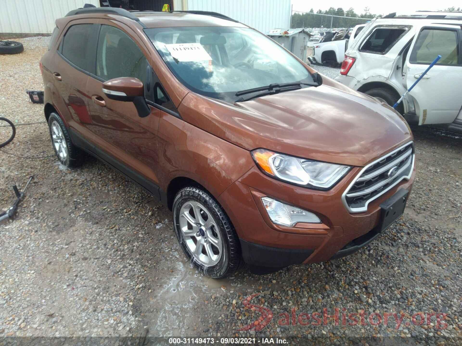 MAJ3S2GEXKC251085 2019 FORD ECOSPORT