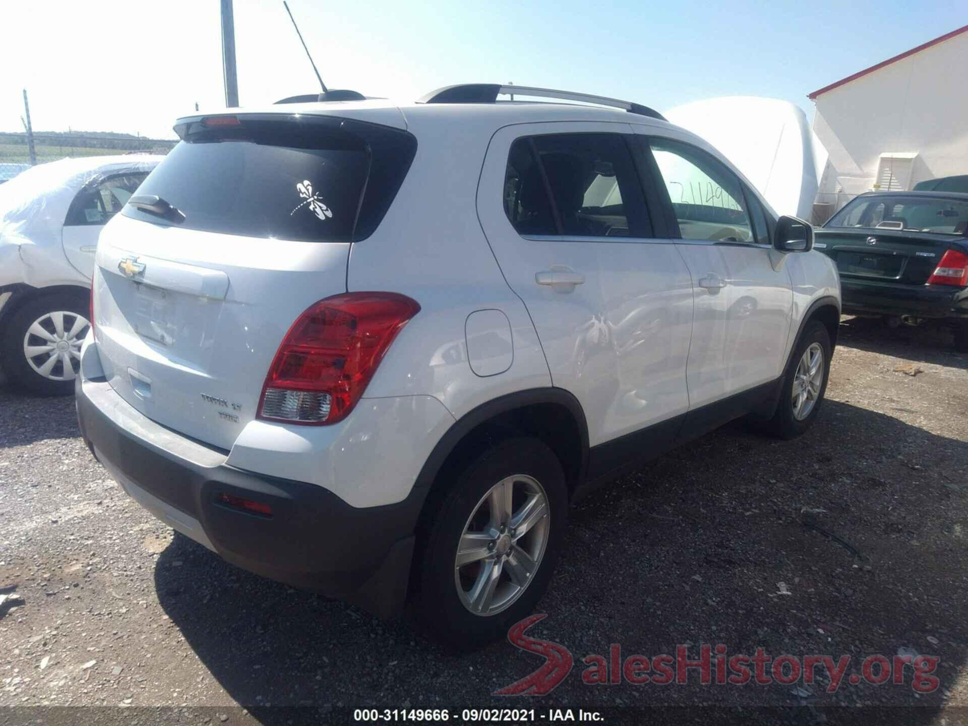 KL7CJPSBXGB725831 2016 CHEVROLET TRAX