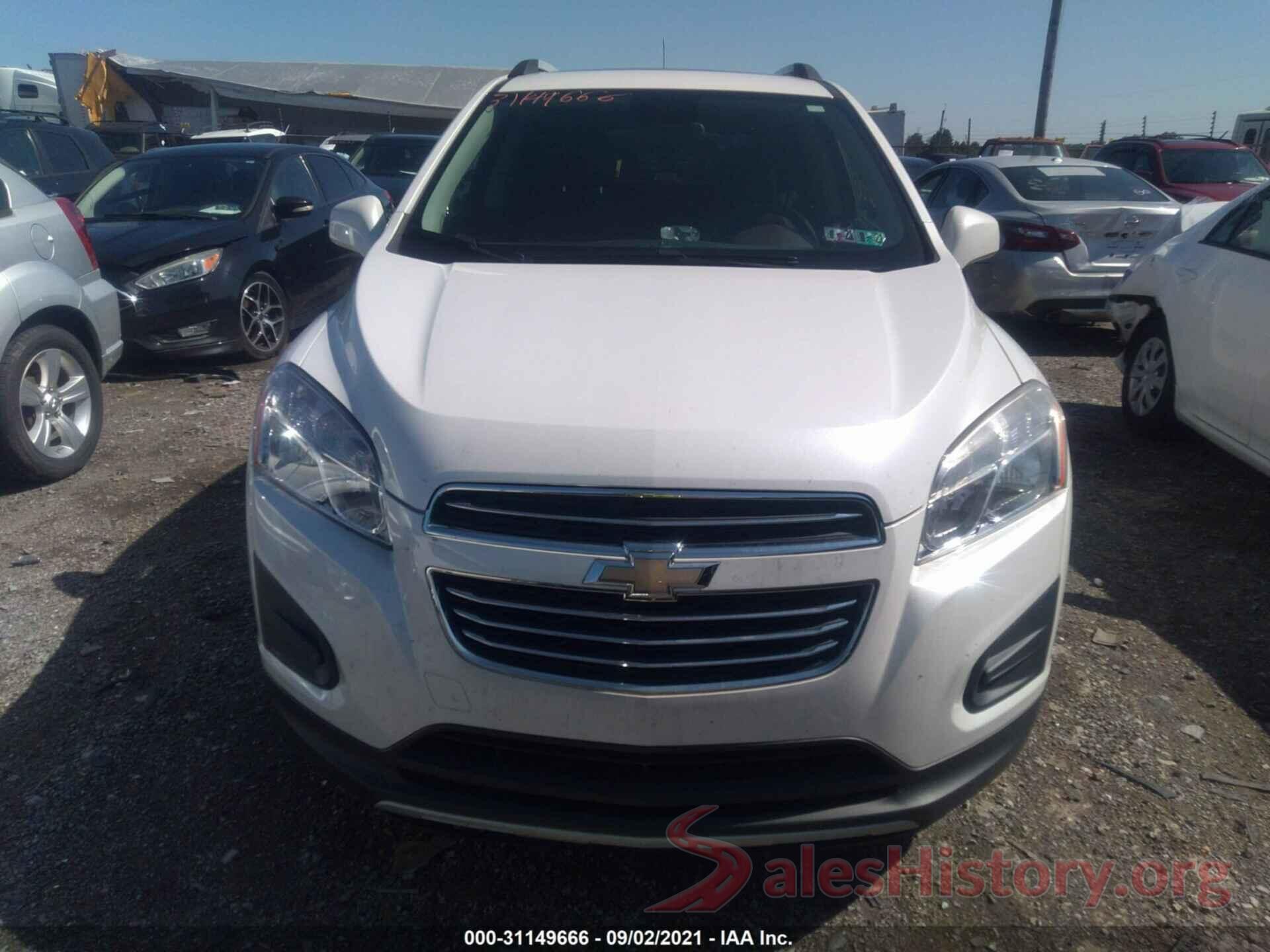 KL7CJPSBXGB725831 2016 CHEVROLET TRAX