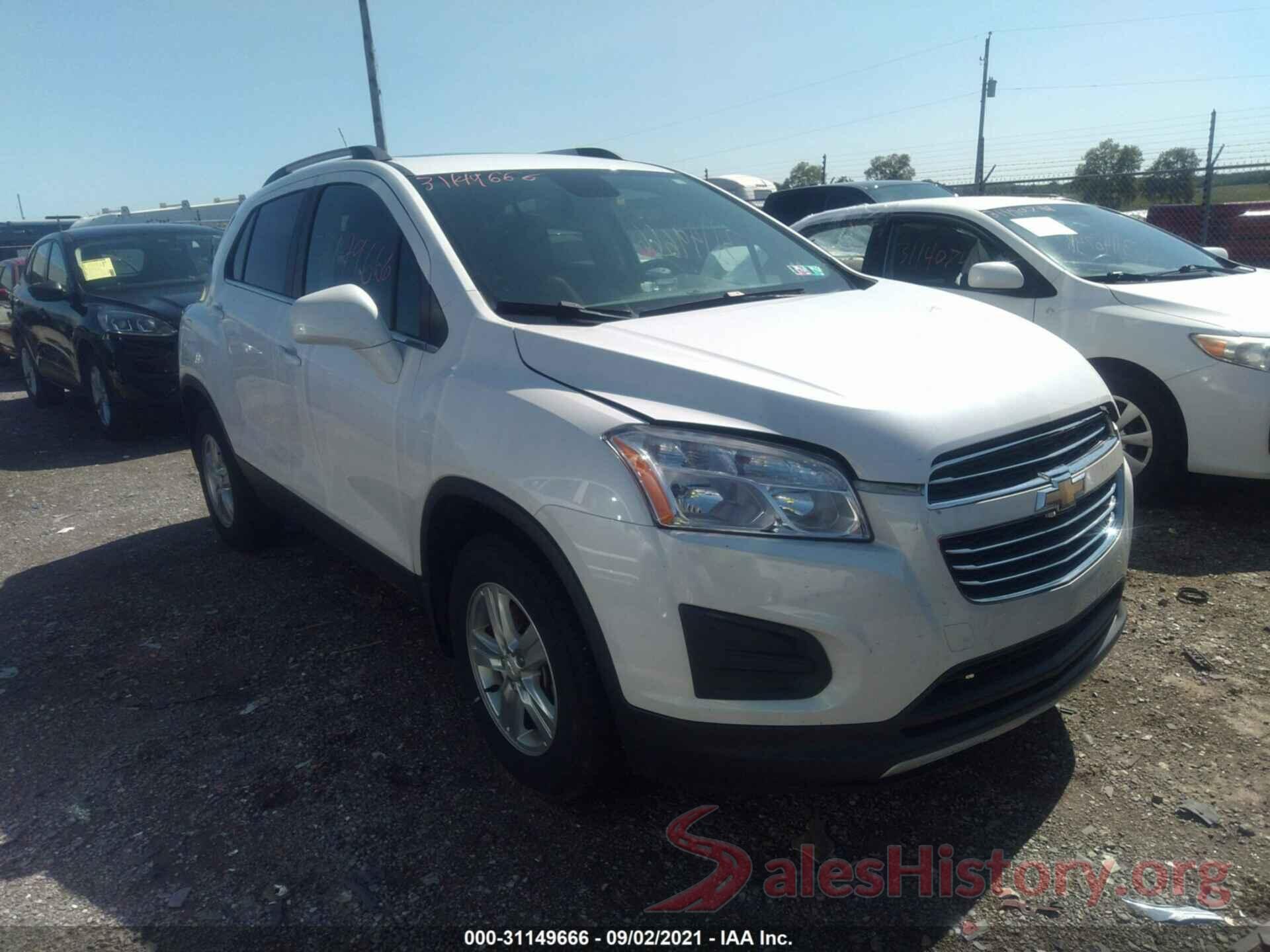 KL7CJPSBXGB725831 2016 CHEVROLET TRAX