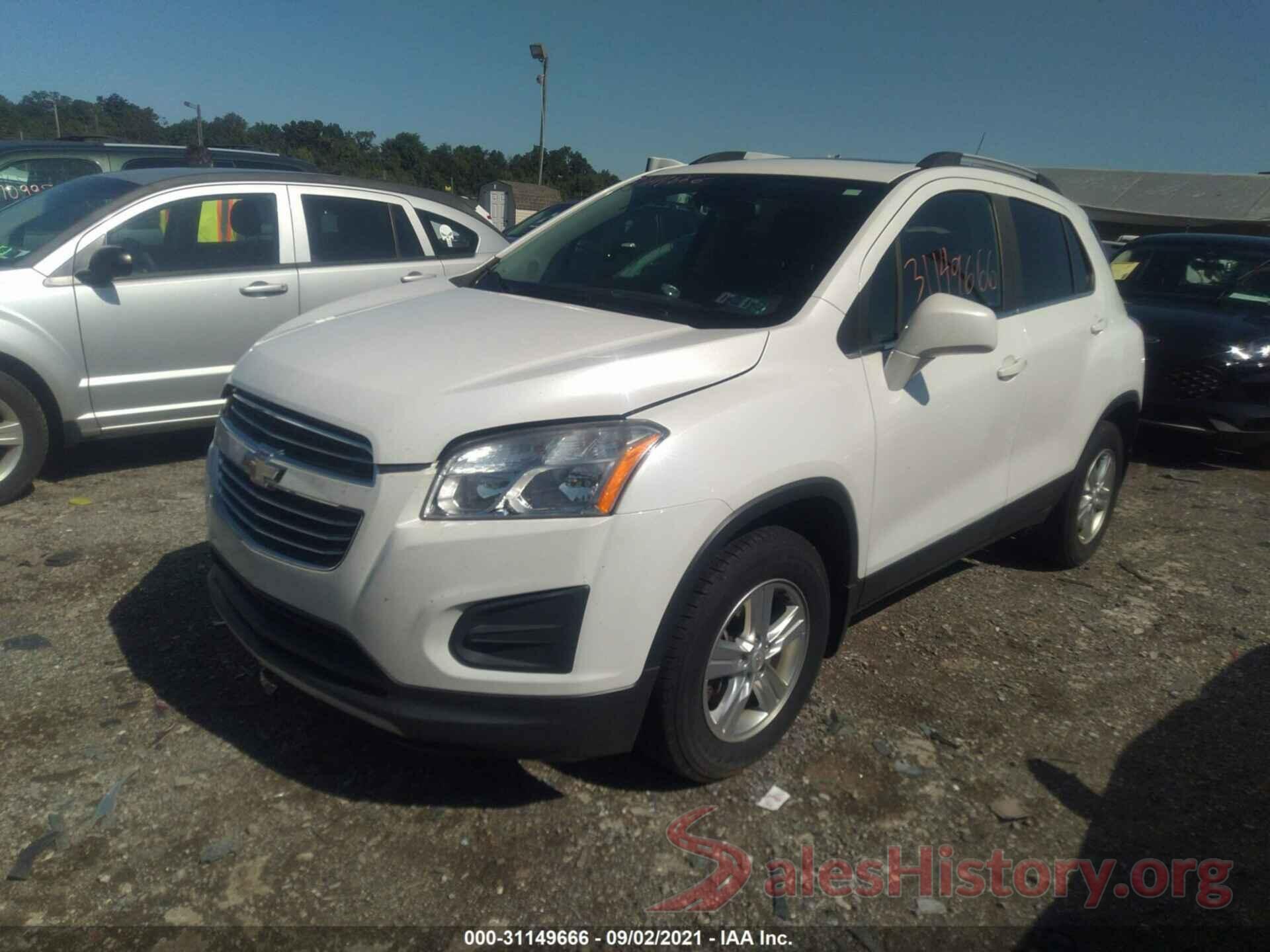 KL7CJPSBXGB725831 2016 CHEVROLET TRAX