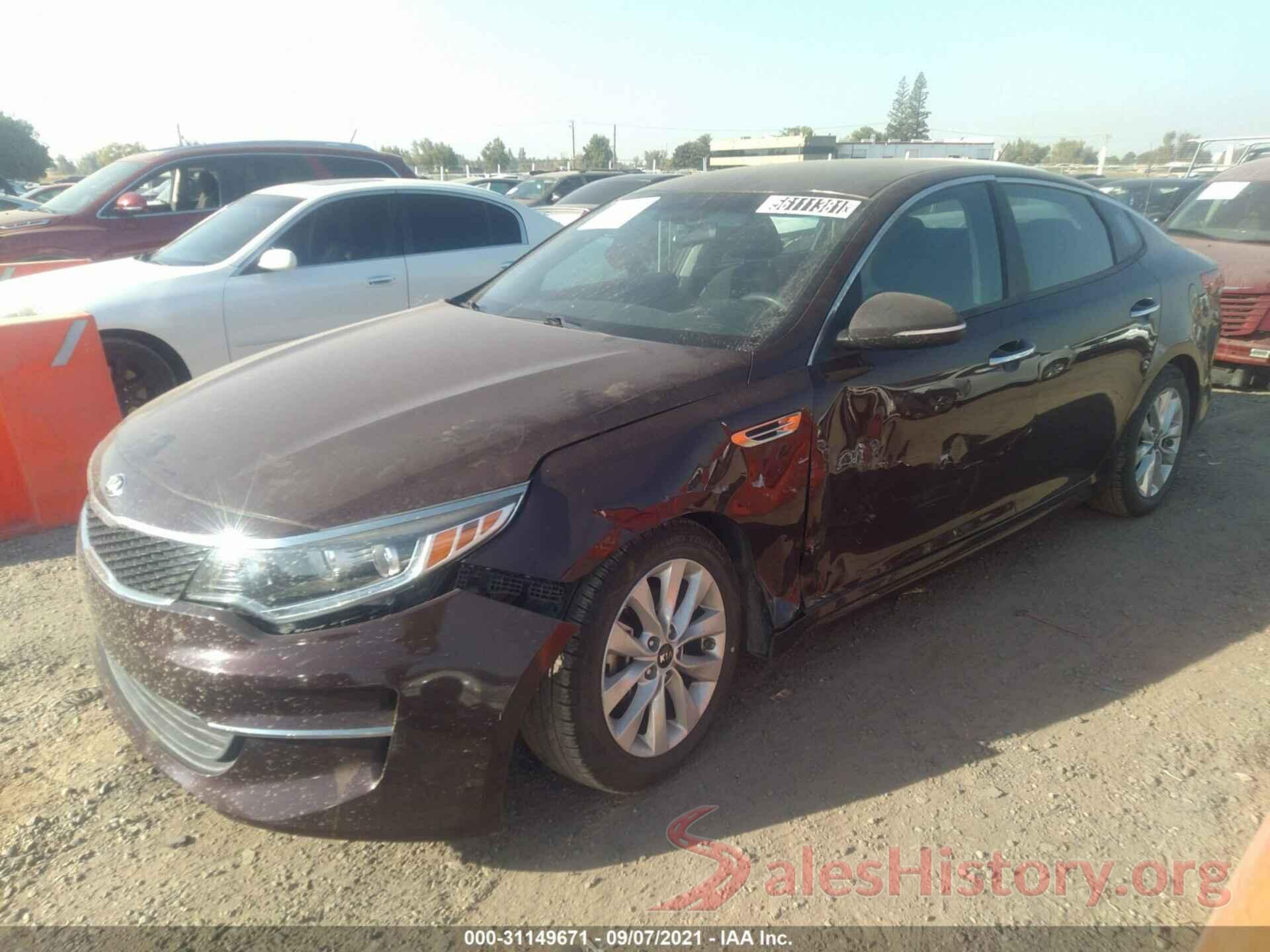 5XXGT4L33HG145661 2017 KIA OPTIMA