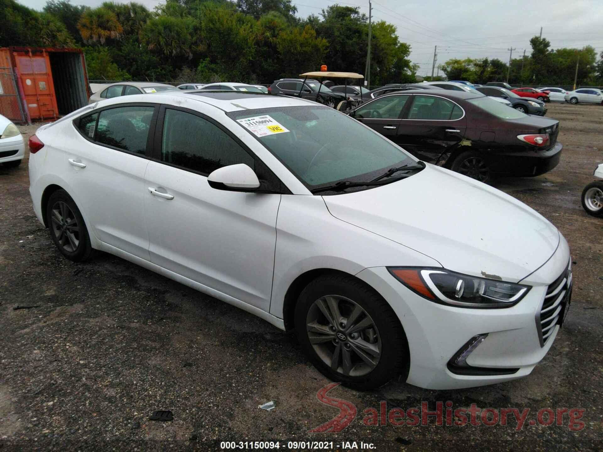 5NPD84LF5JH255734 2018 HYUNDAI ELANTRA