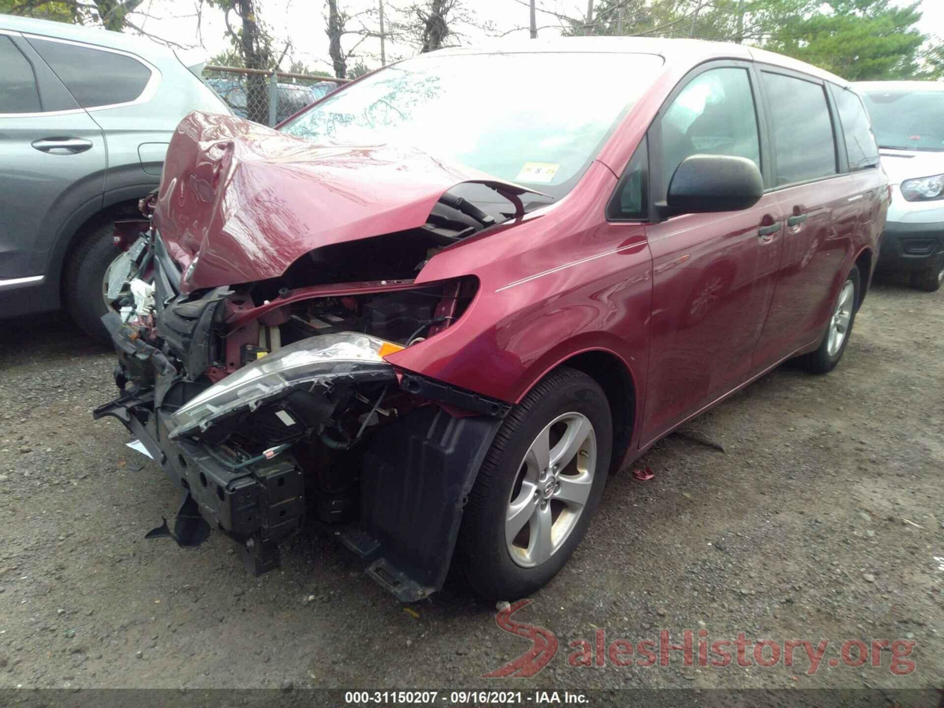 5TDZK3DC7GS759291 2016 TOYOTA SIENNA