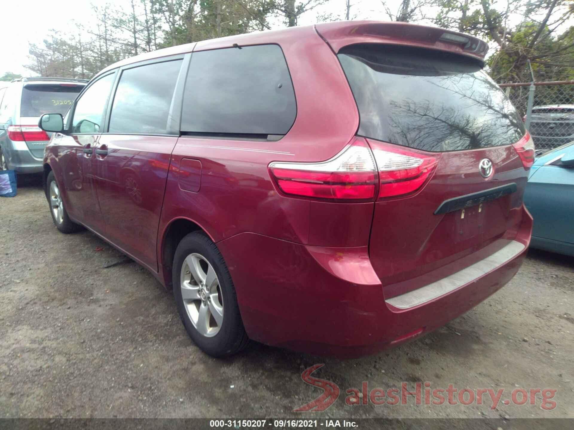 5TDZK3DC7GS759291 2016 TOYOTA SIENNA