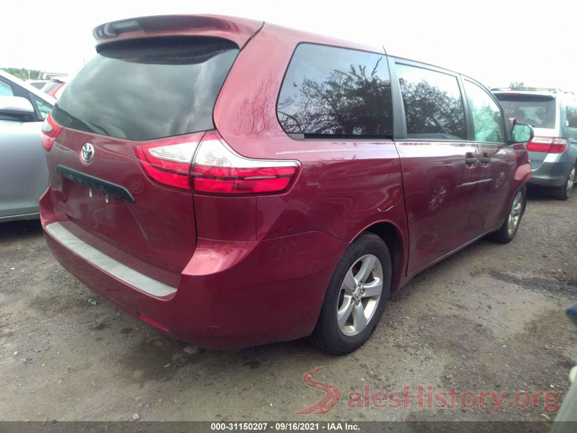 5TDZK3DC7GS759291 2016 TOYOTA SIENNA