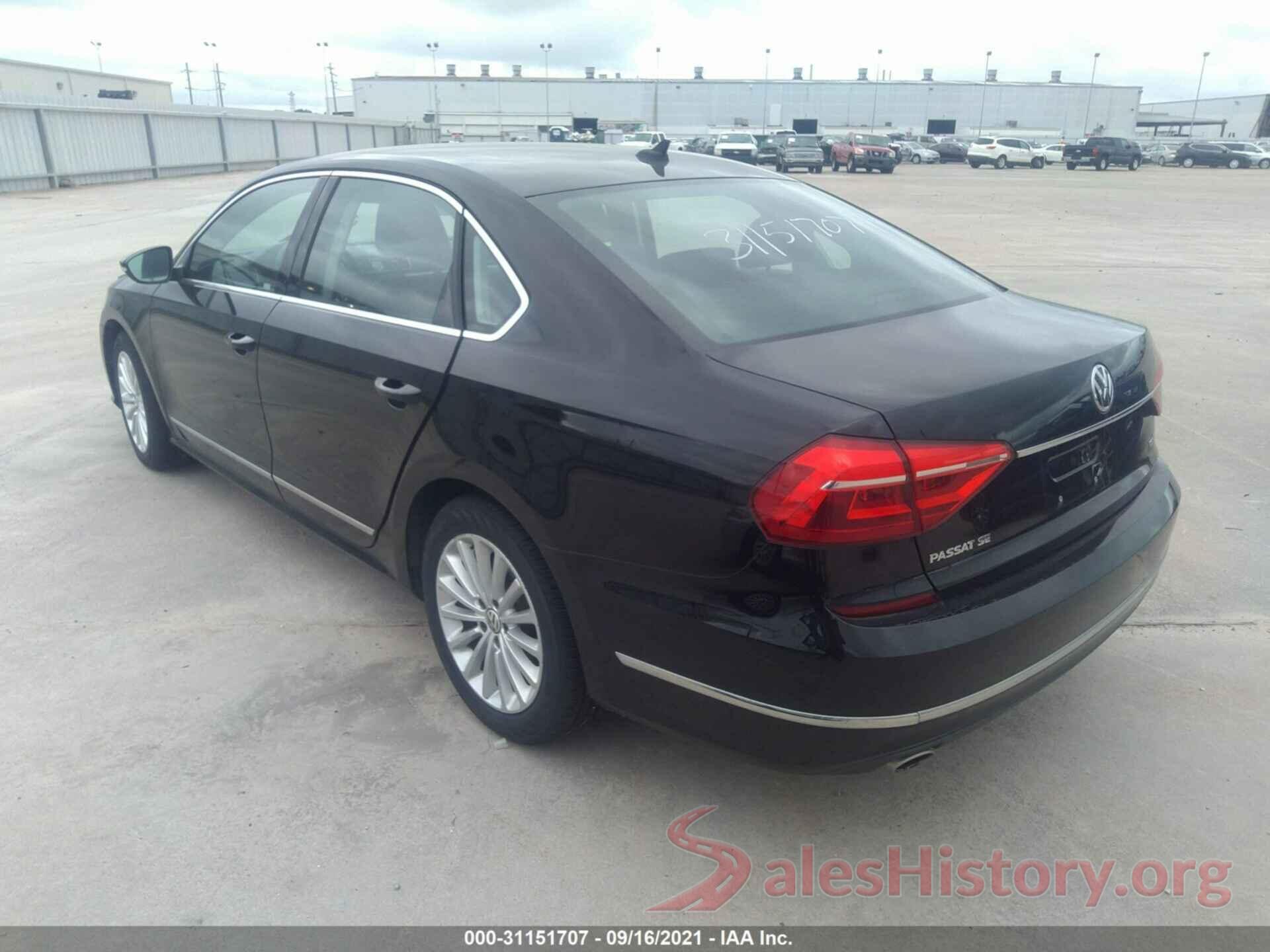 1VWBS7A31GC017108 2016 VOLKSWAGEN PASSAT