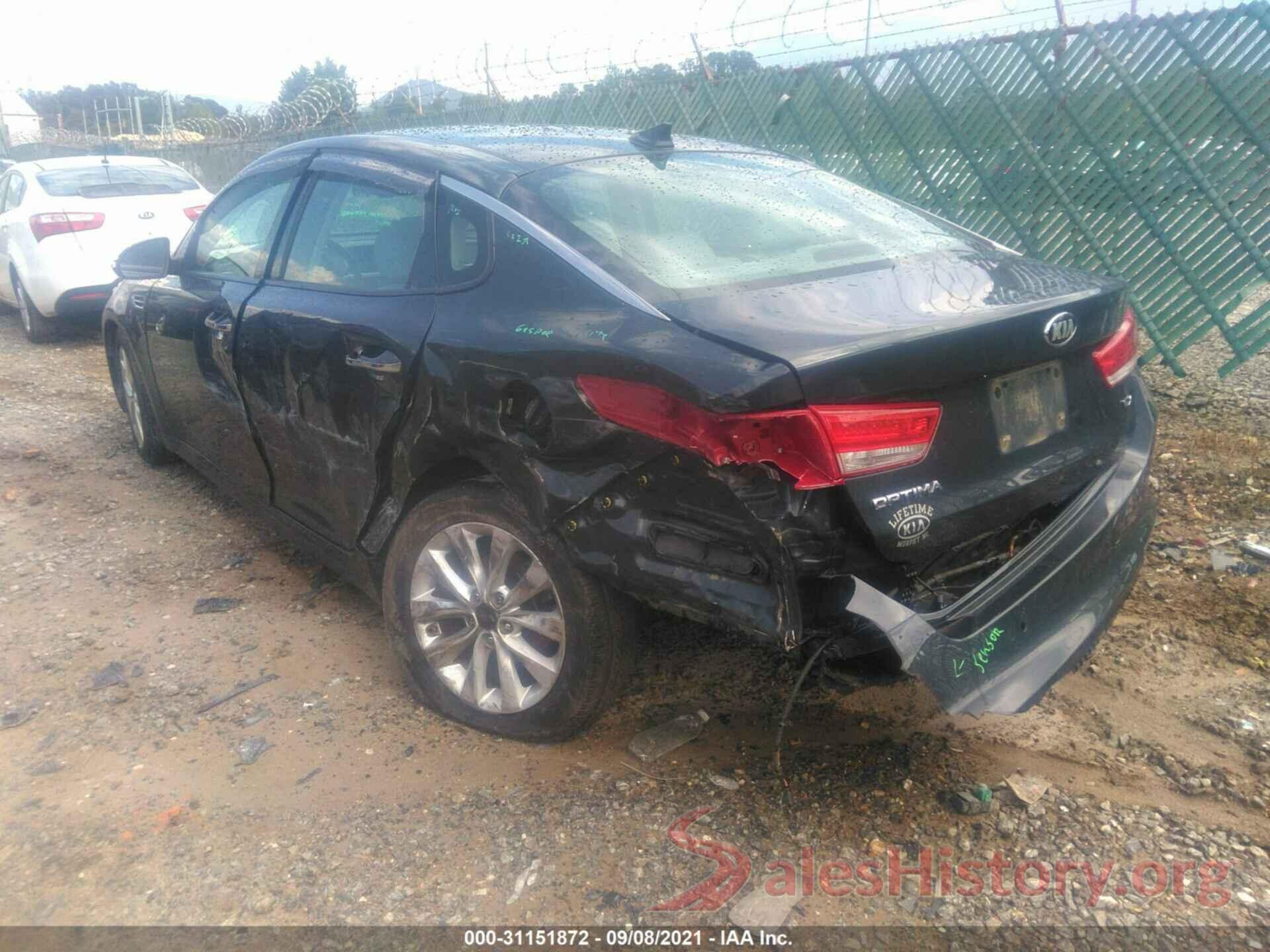 5XXGU4L39GG118539 2016 KIA OPTIMA