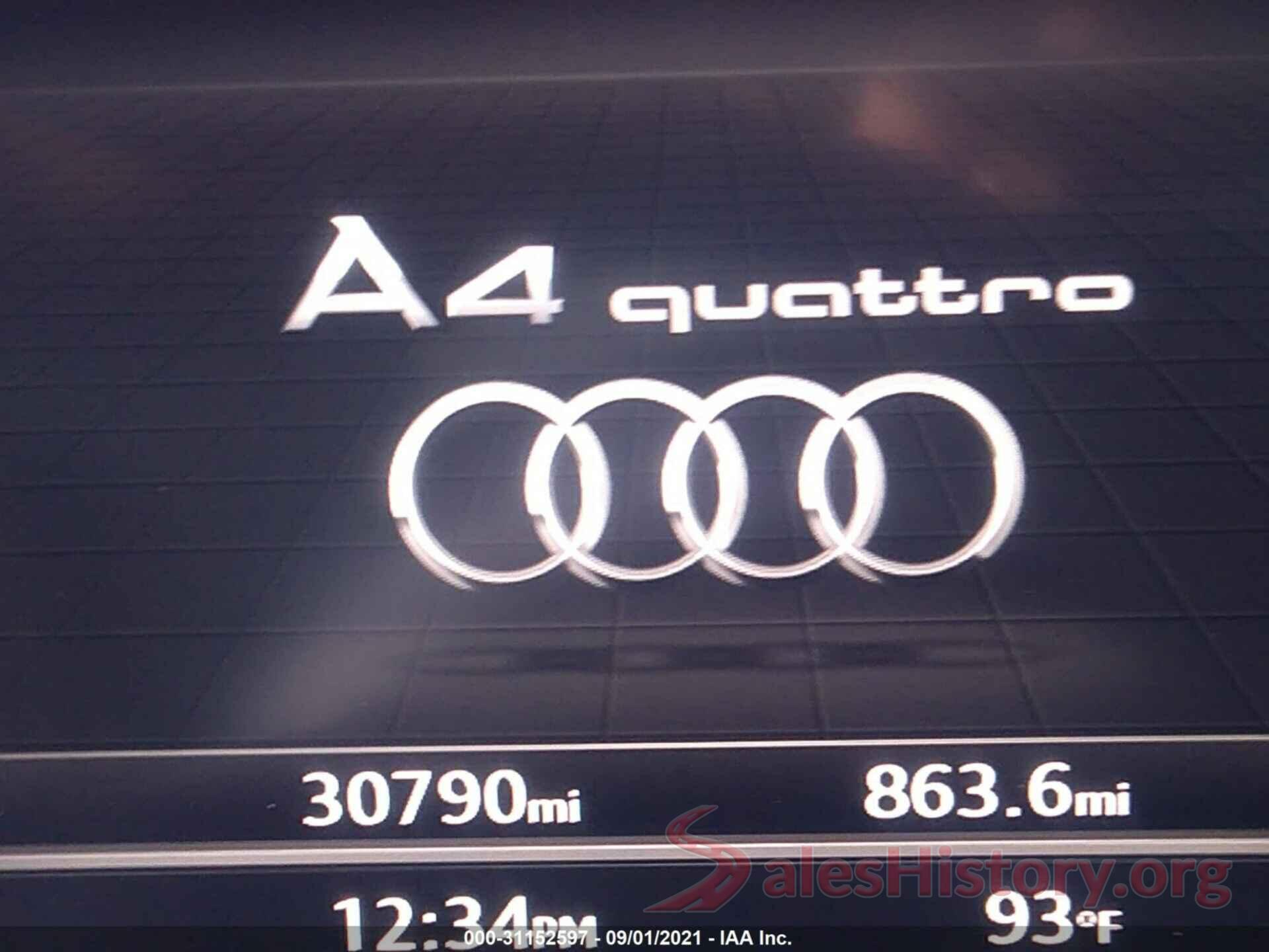 WAUENAF47KA009876 2019 AUDI A4