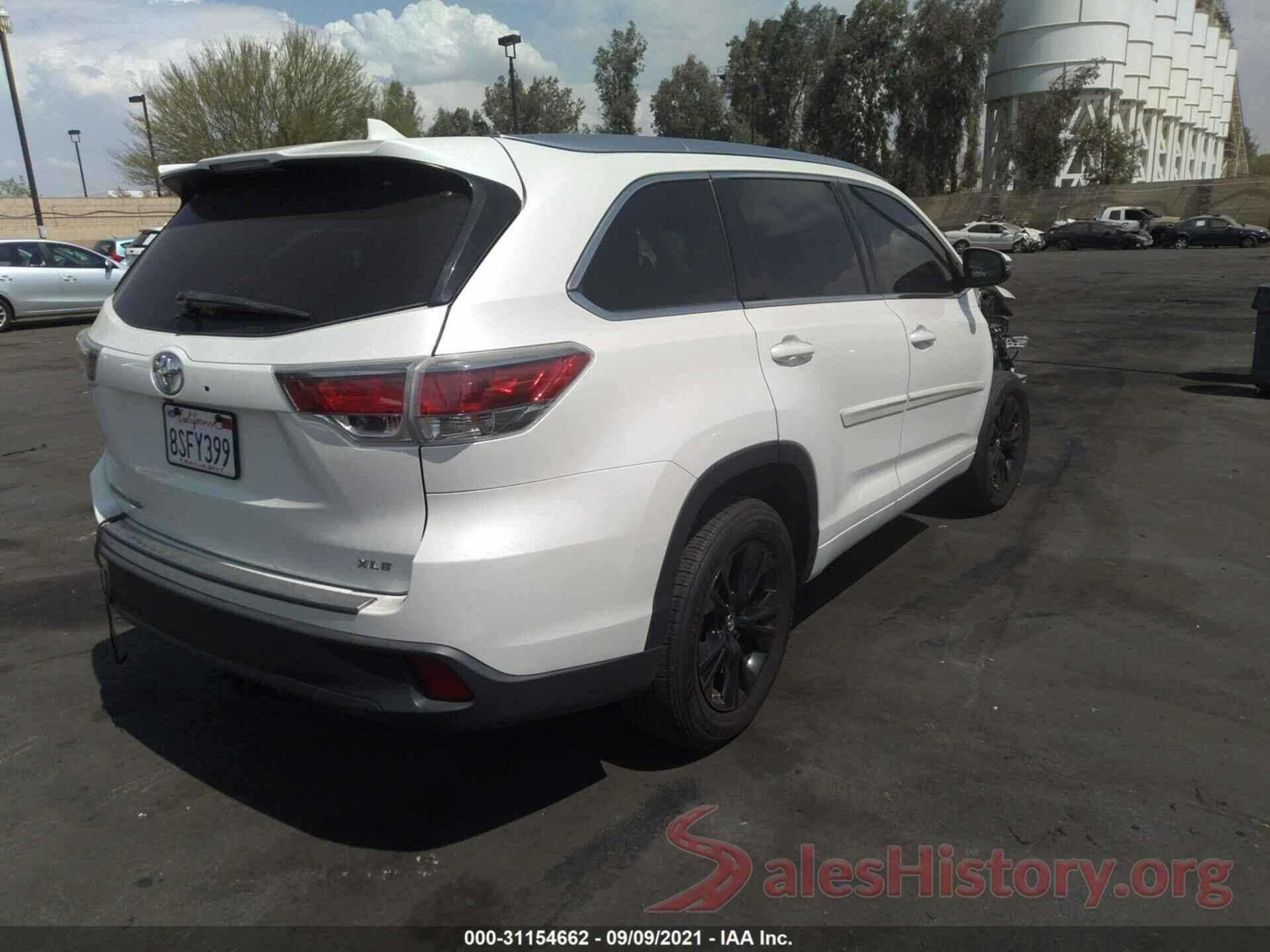 5TDKKRFH8GS177150 2016 TOYOTA HIGHLANDER