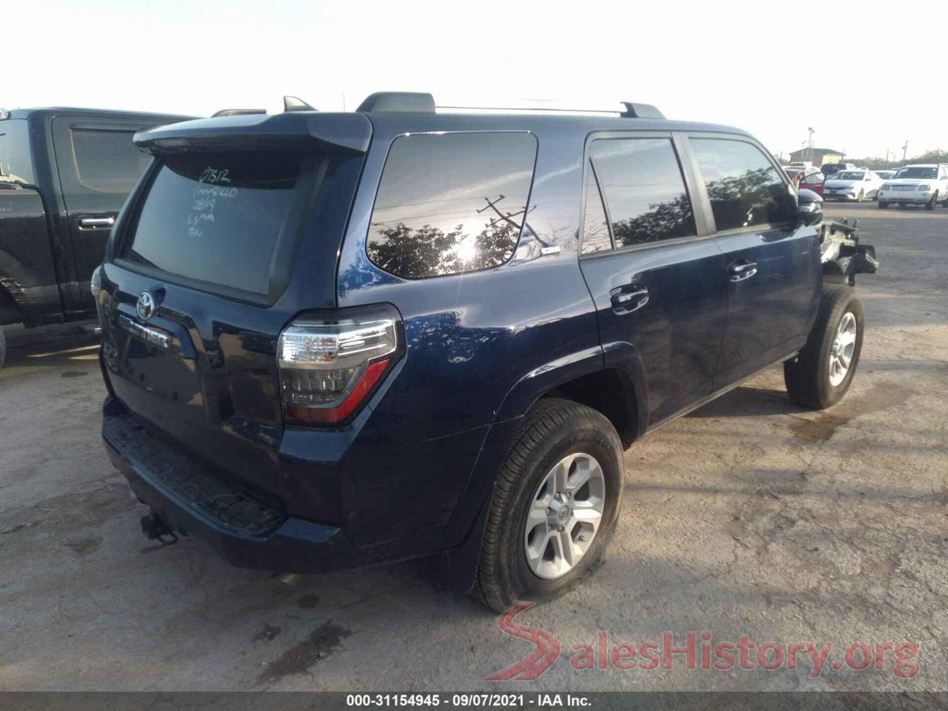 JTENU5JR3M5840668 2021 TOYOTA 4RUNNER