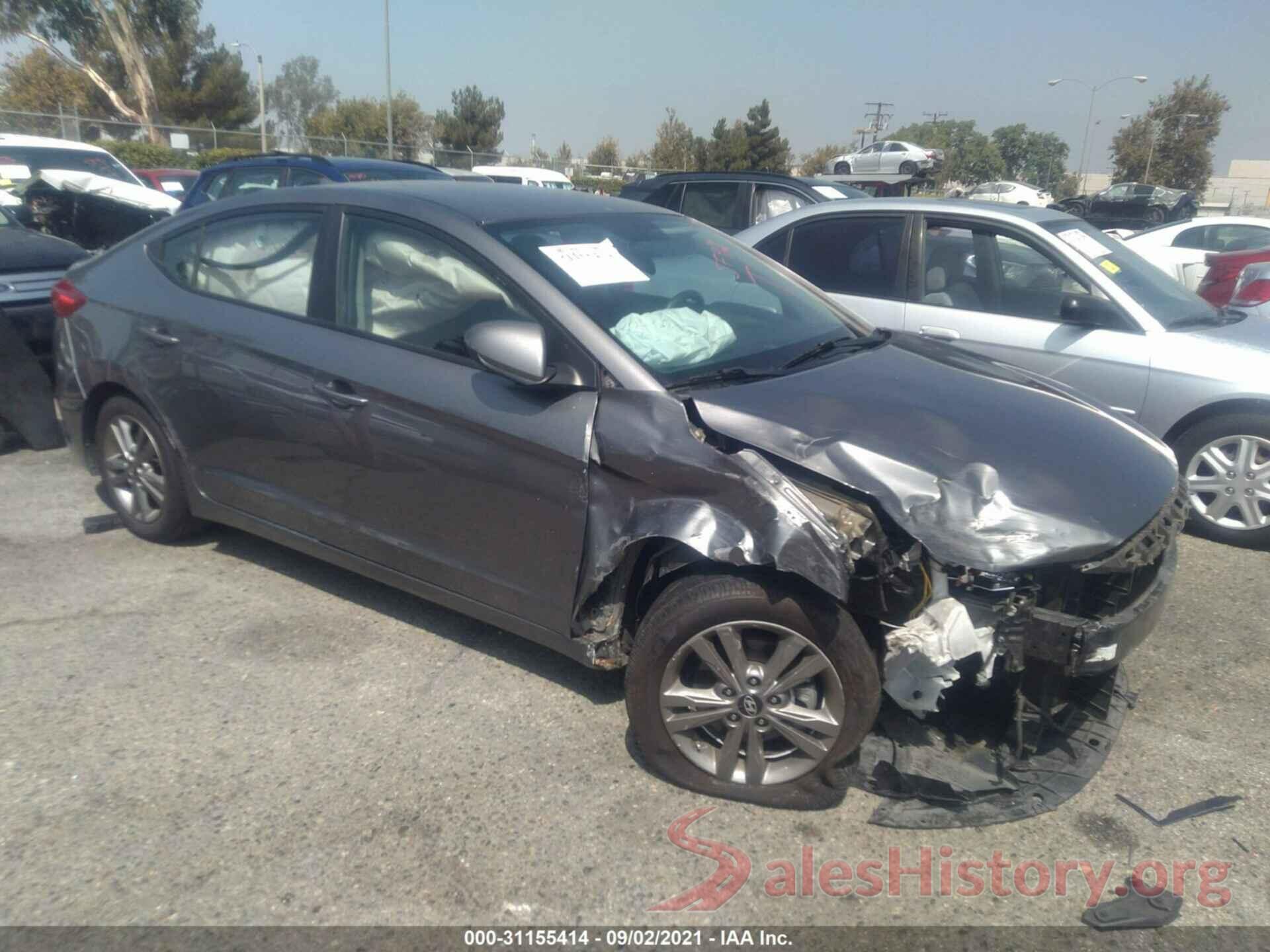 5NPD84LF1JH296121 2018 HYUNDAI ELANTRA