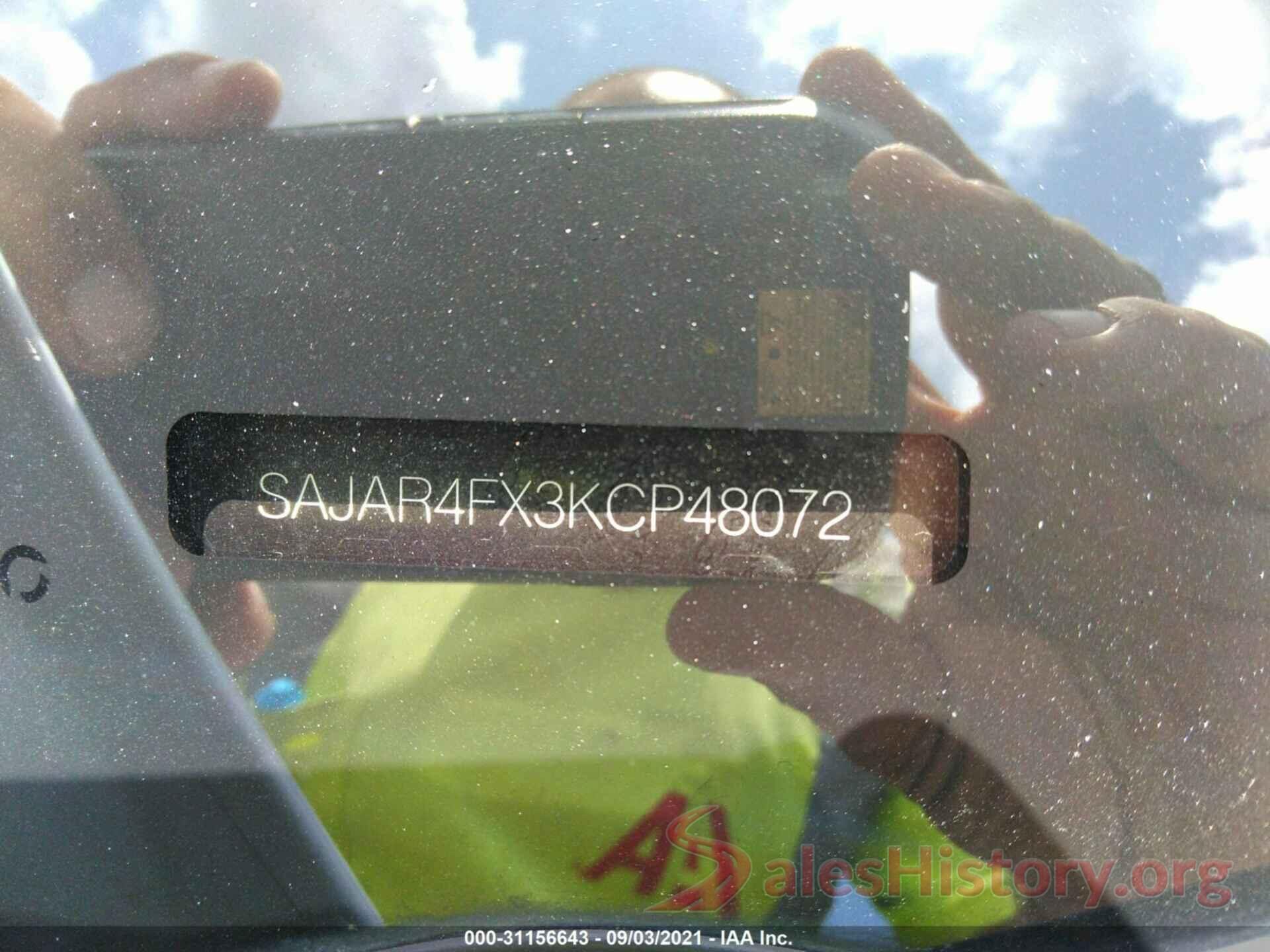 SAJAR4FX3KCP48072 2019 JAGUAR XE