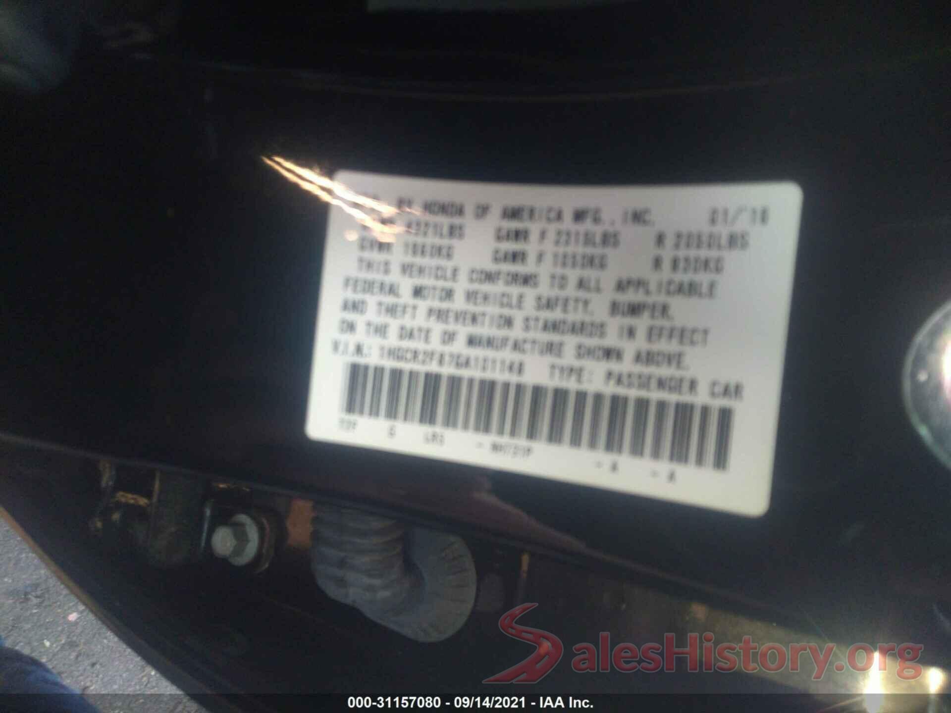 1HGCR2F87GA101148 2016 HONDA ACCORD SEDAN